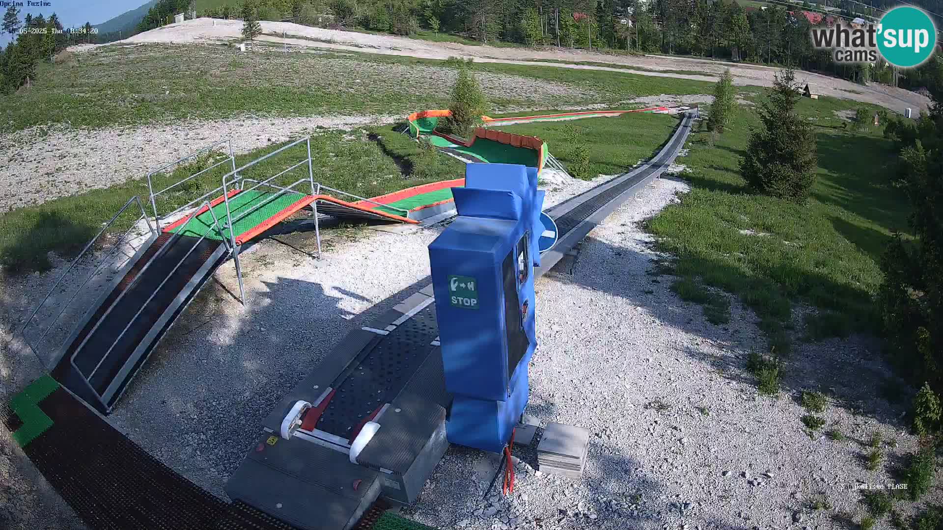 Live webcam Pista da slittino Fužine – Croazia