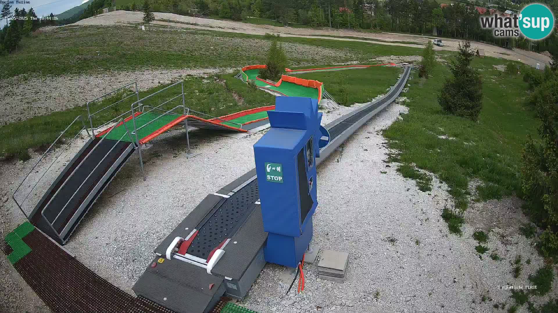 Live webcam Pista da slittino Fužine – Croazia