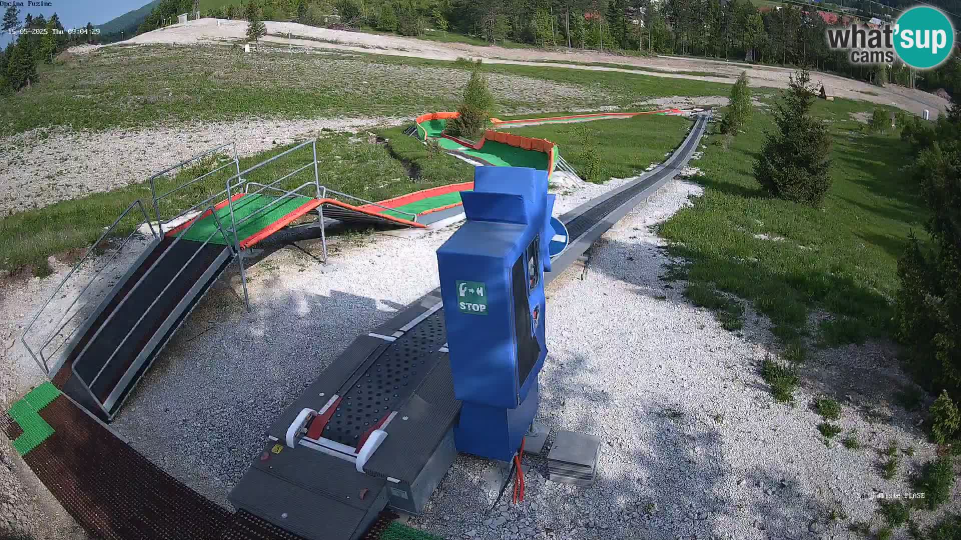 Live webcam Fužine toboggan run – Croatia