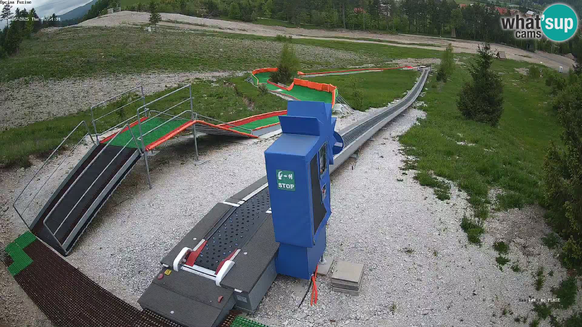 Live webcam Pista da slittino Fužine – Croazia