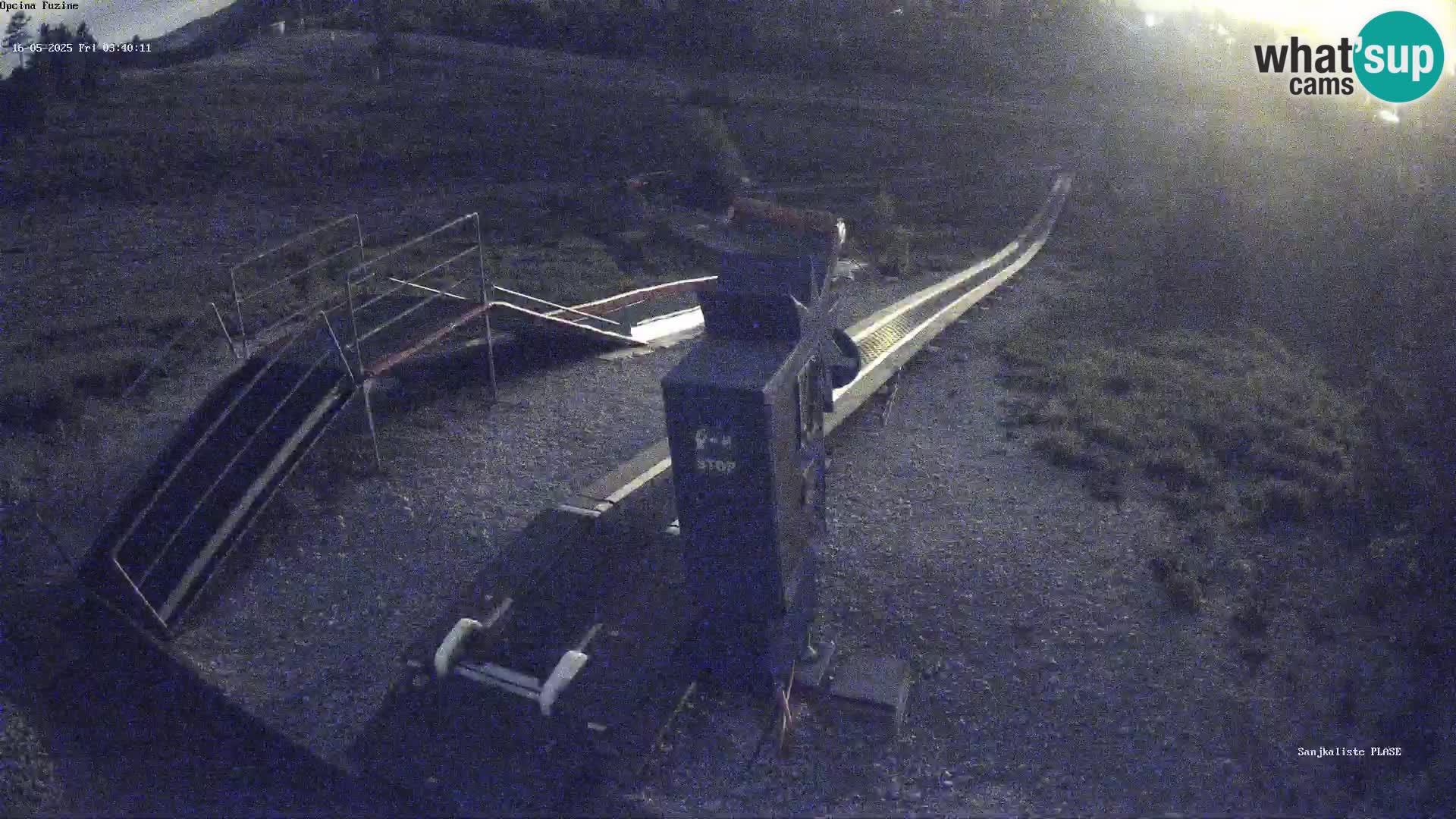 Live webcam Fužine toboggan run – Croatia
