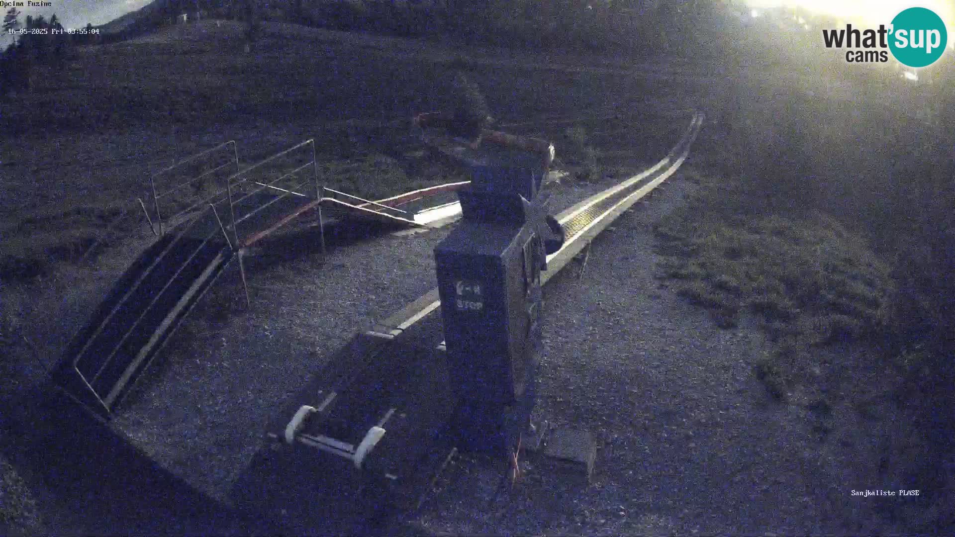 Live webcam Pista da slittino Fužine – Croazia