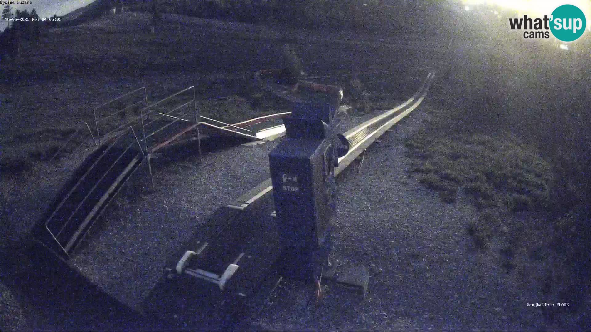 Live webcam Pista da slittino Fužine – Croazia