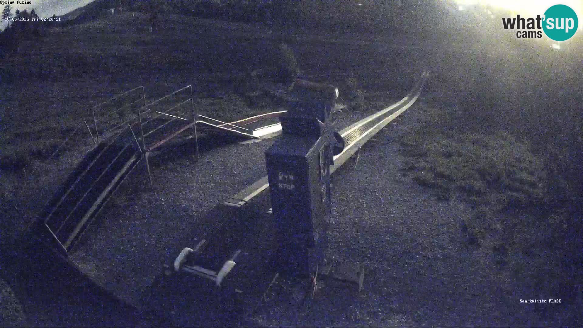 Live webcam Pista da slittino Fužine – Croazia