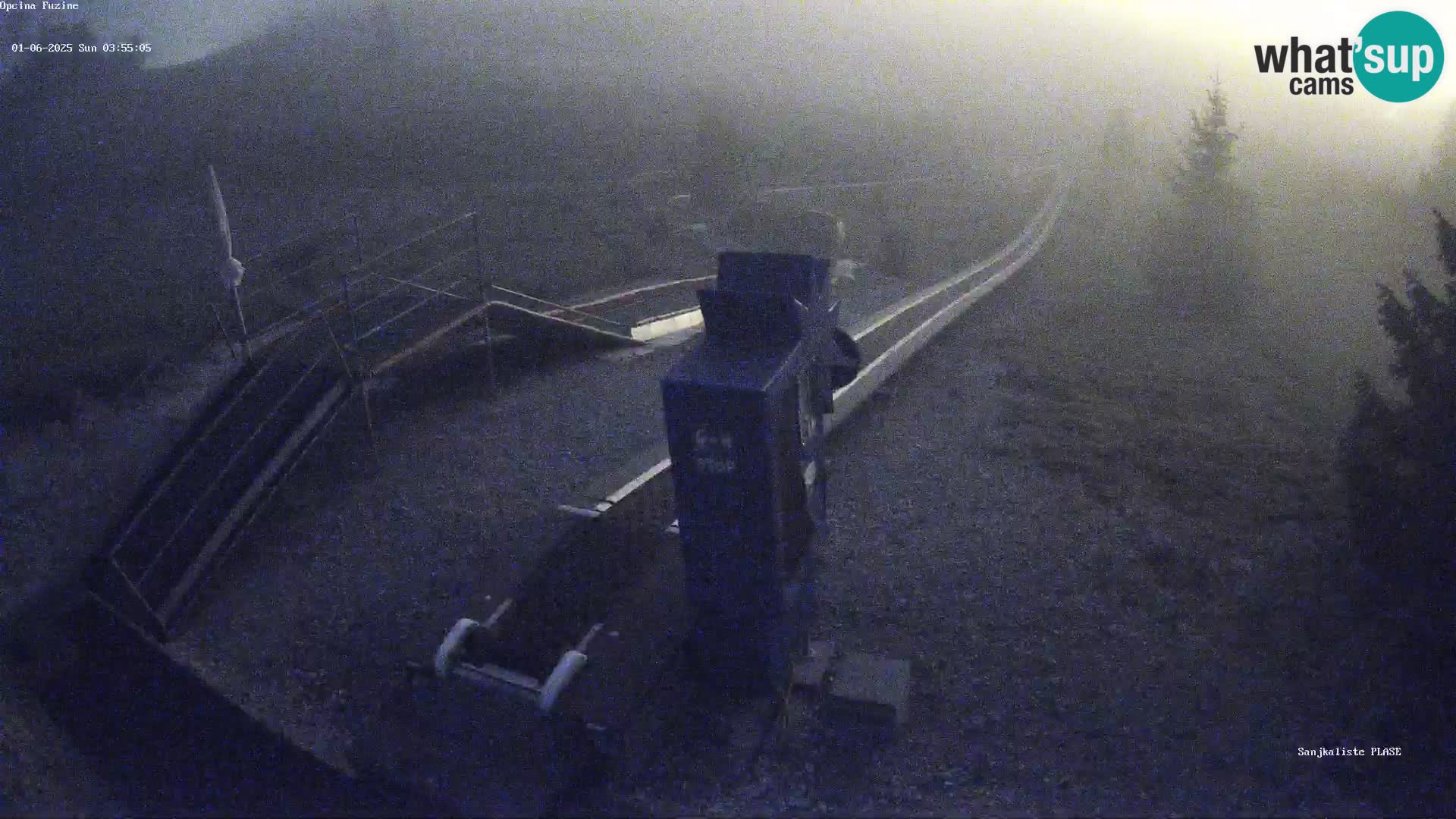 Live webcam Pista da slittino Fužine – Croazia