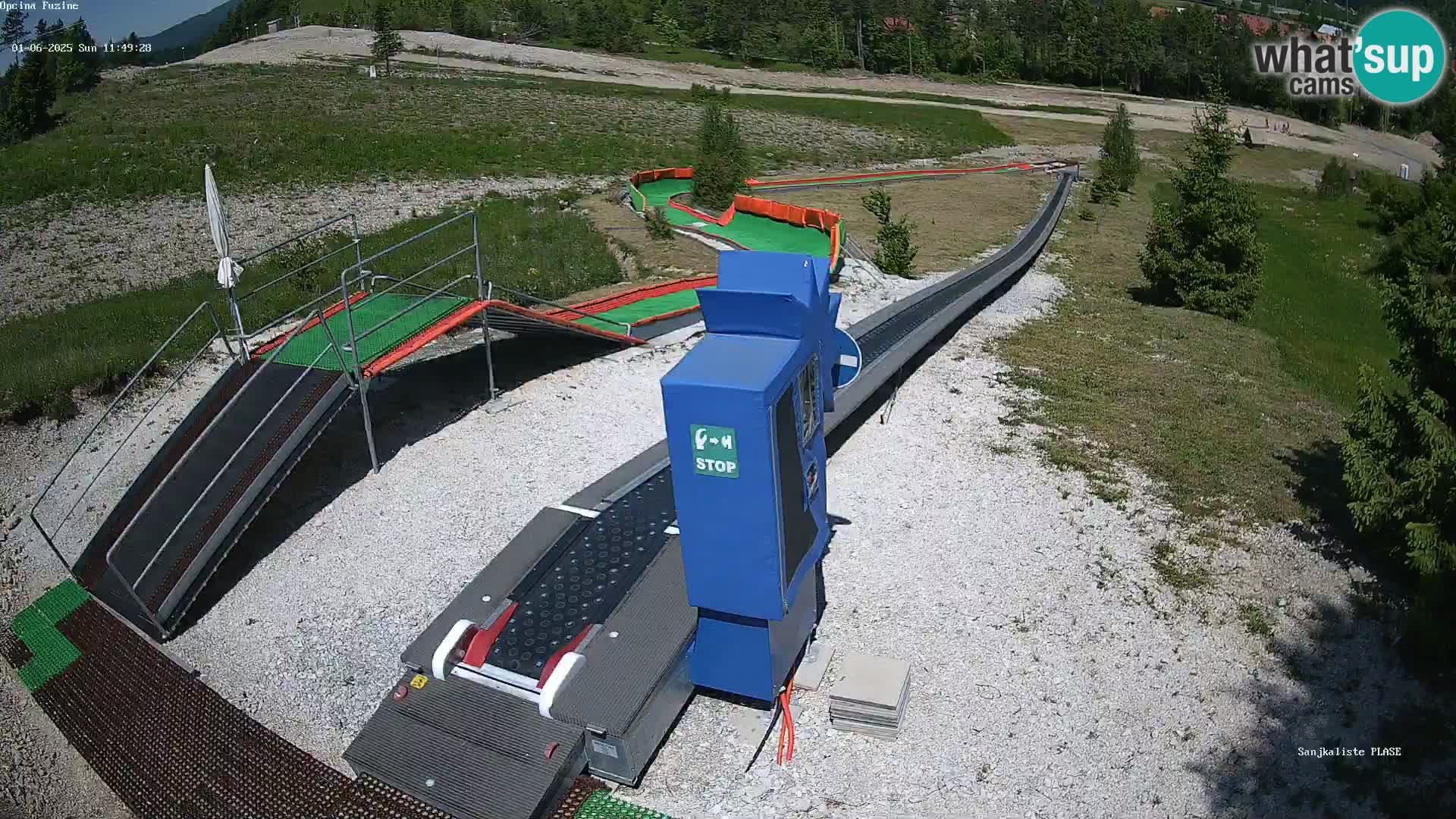 Live webcam Fužine toboggan run – Croatia