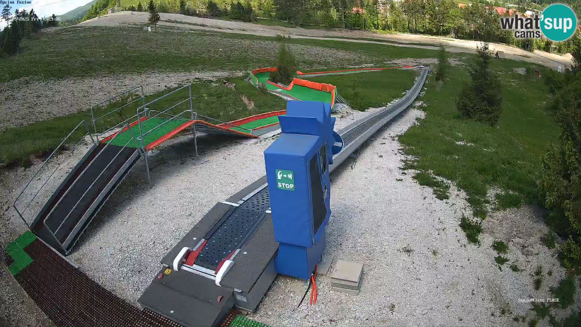 Live webcam Pista da slittino Fužine – Croazia