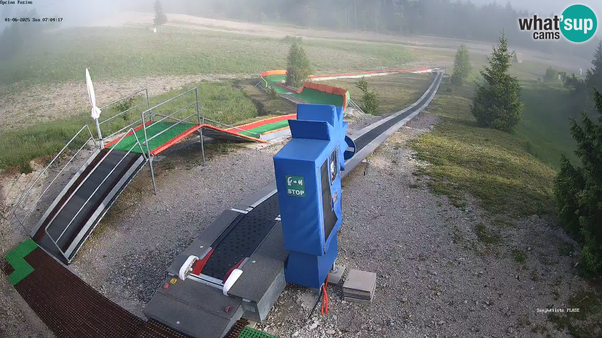 Live webcam Fužine toboggan run – Croatia