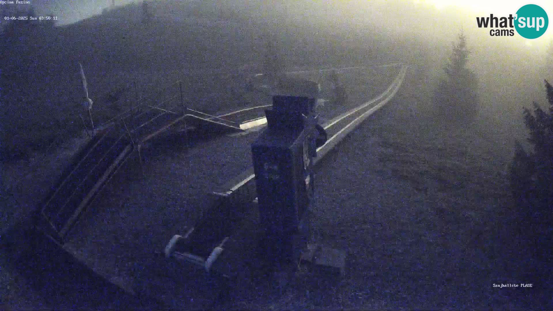 Live webcam Pista da slittino Fužine – Croazia