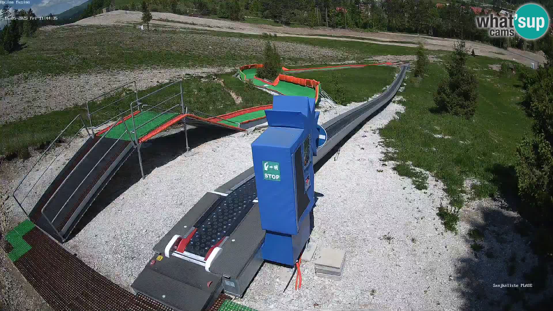 Live webcam Pista da slittino Fužine – Croazia