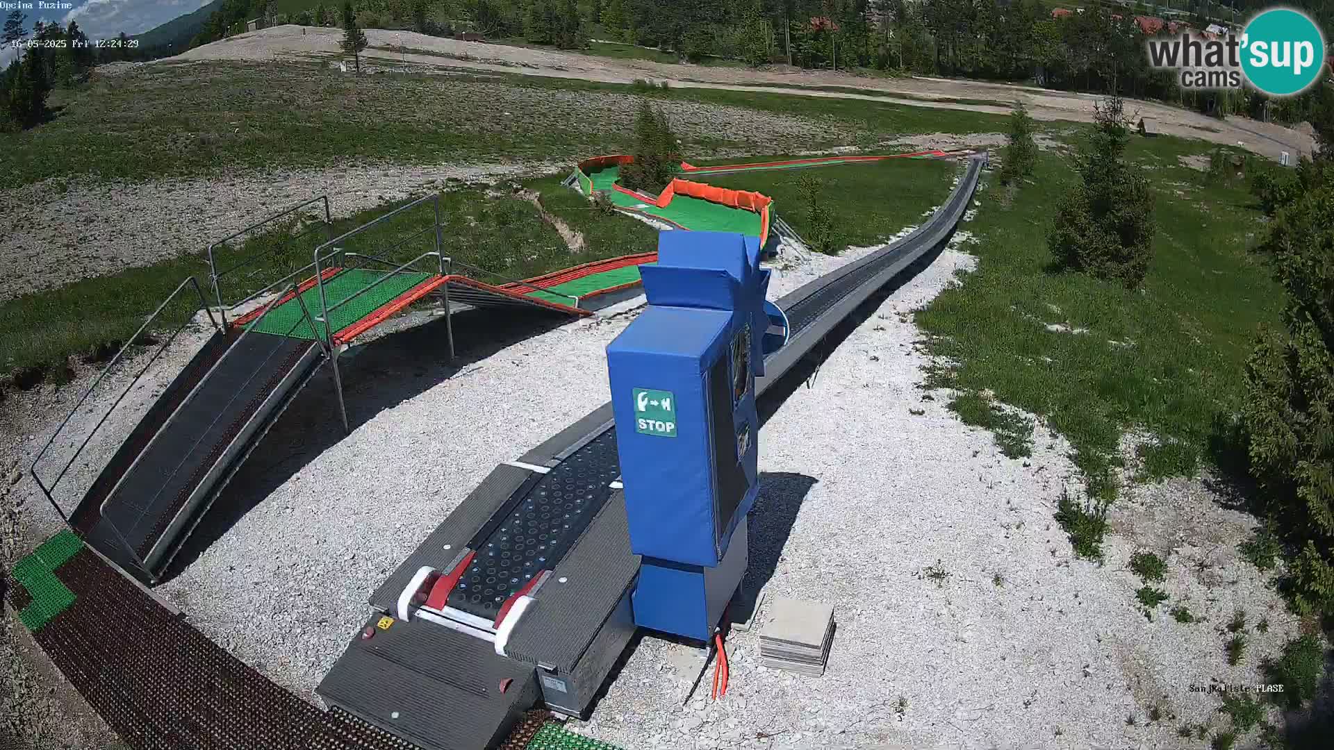 Live webcam Fužine toboggan run – Croatia