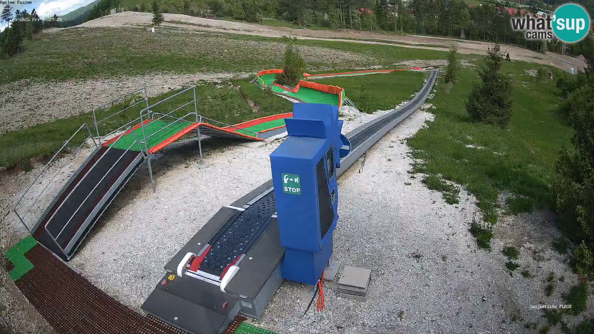 Webcam en direct Piste de luge de Fužine – Croatie