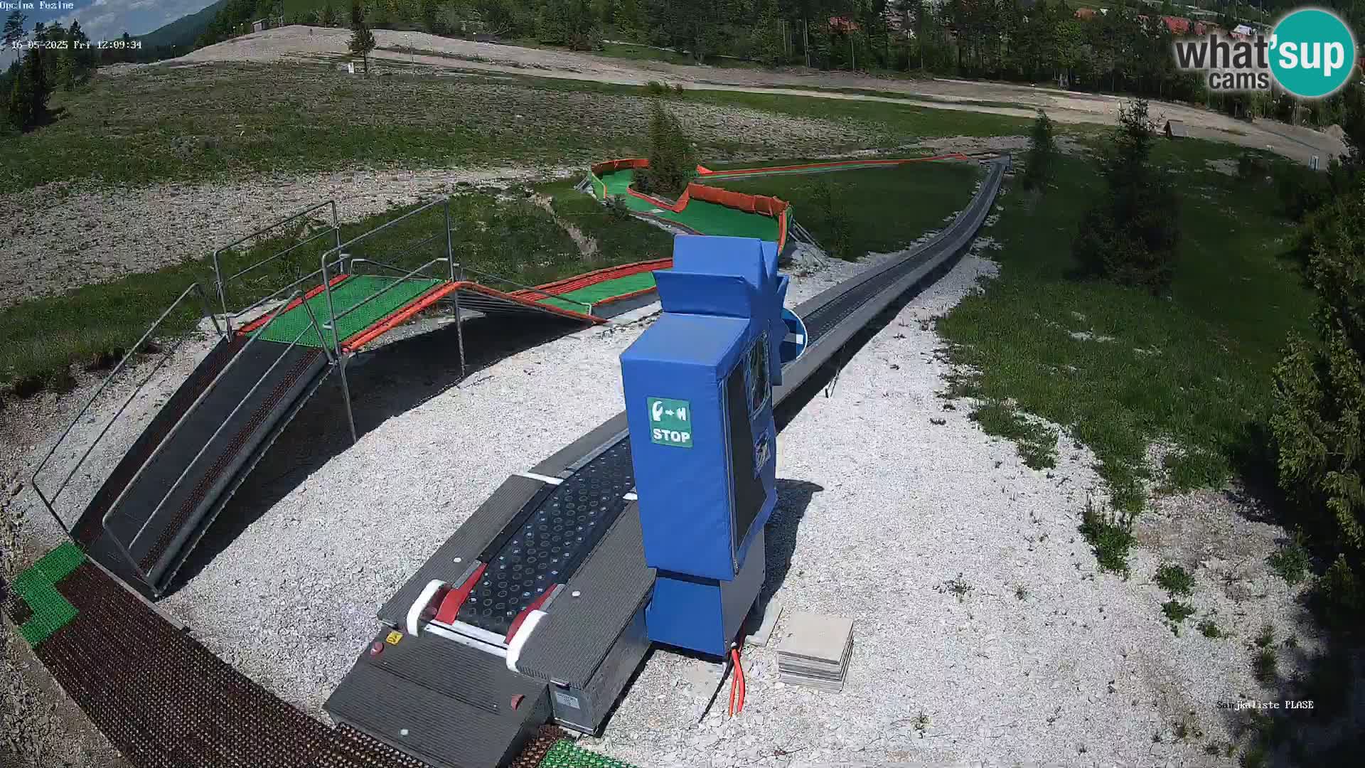 Live webcam Pista da slittino Fužine – Croazia