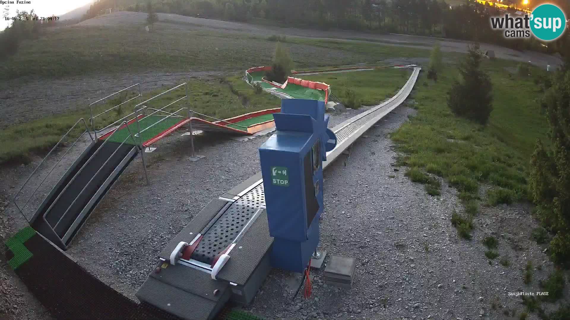 Webcam en direct Piste de luge de Fužine – Croatie