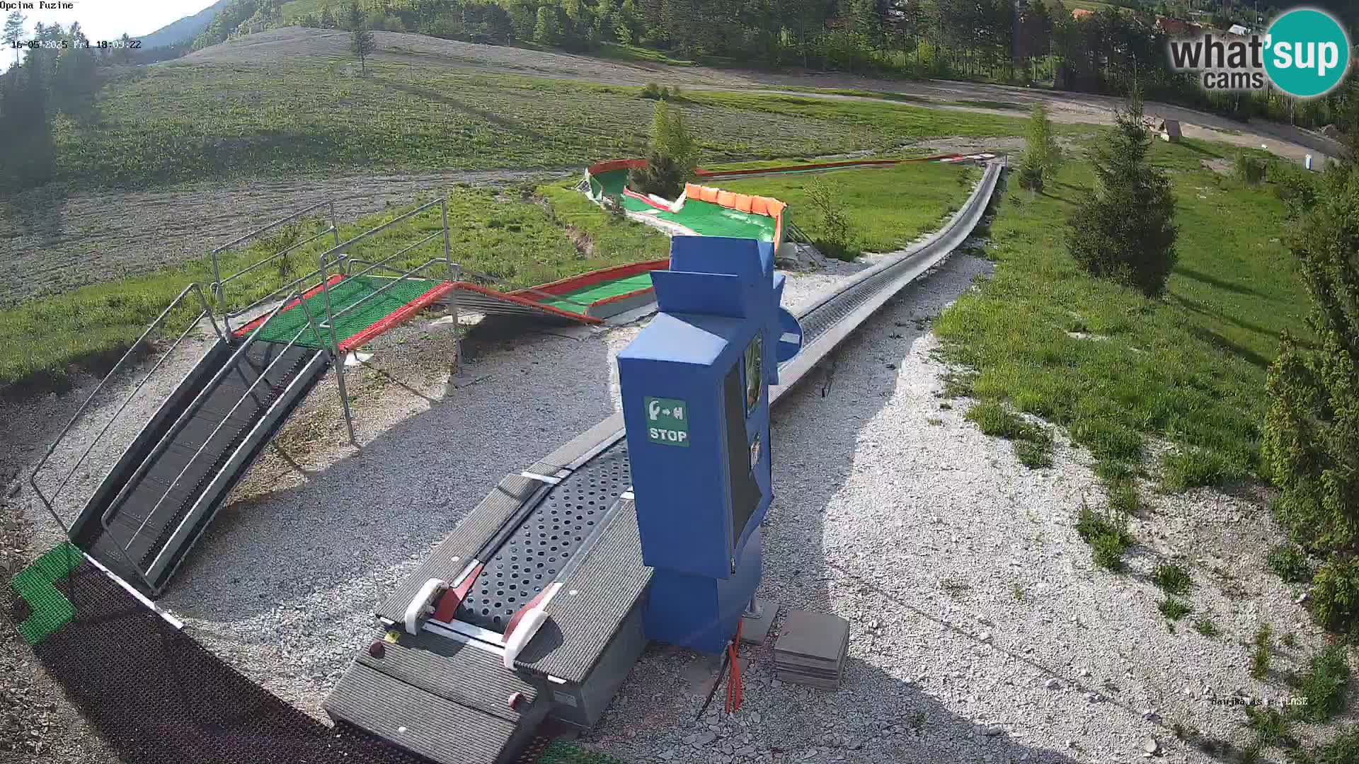Live webcam Fužine toboggan run – Croatia
