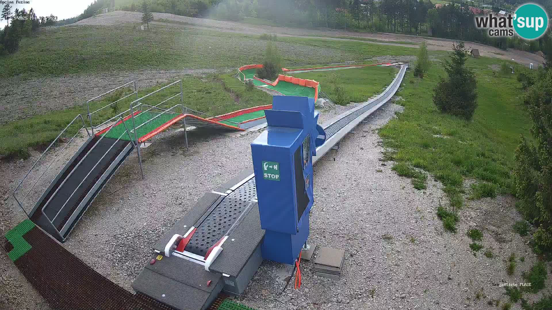 Live webcam Fužine toboggan run – Croatia
