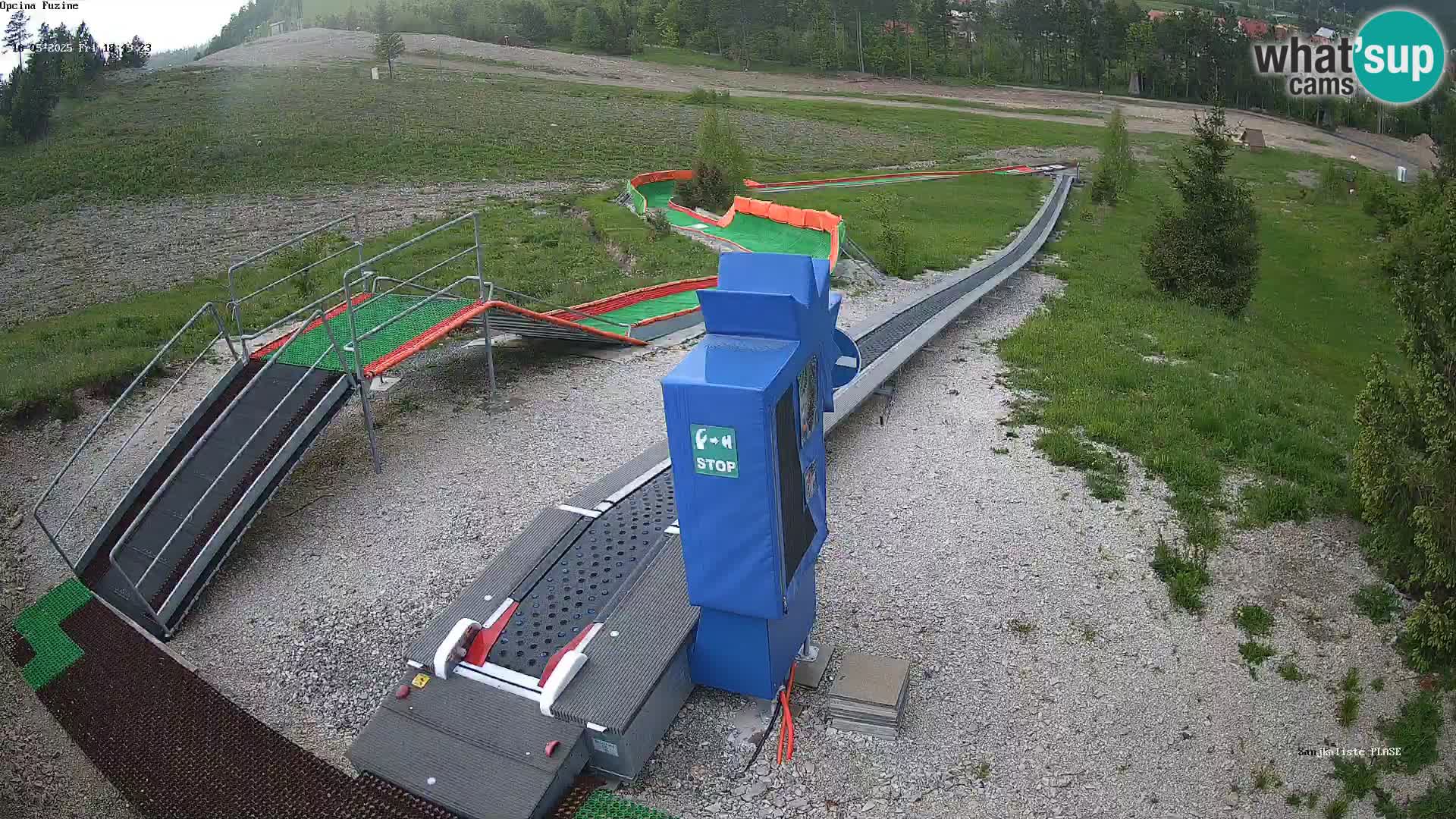 Live webcam Fužine toboggan run – Croatia