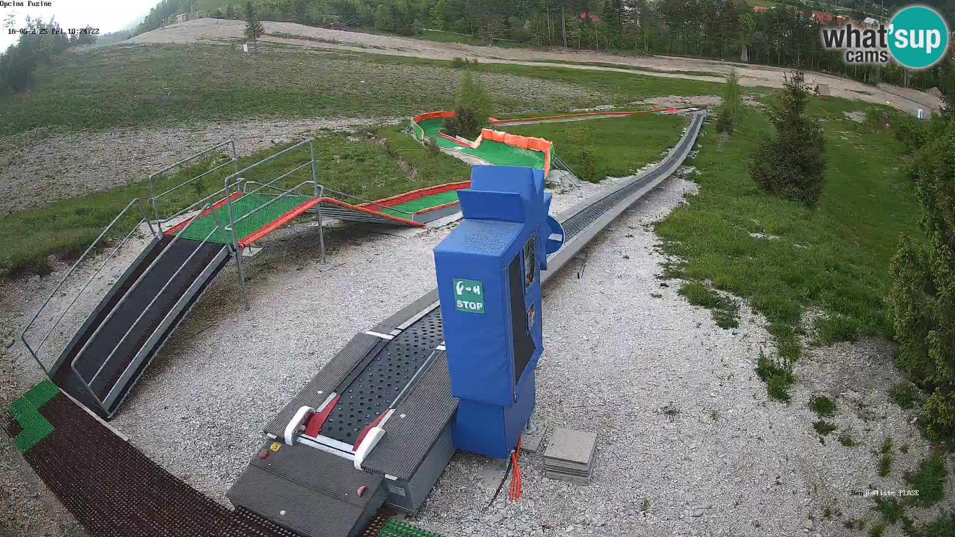 Live webcam Pista da slittino Fužine – Croazia