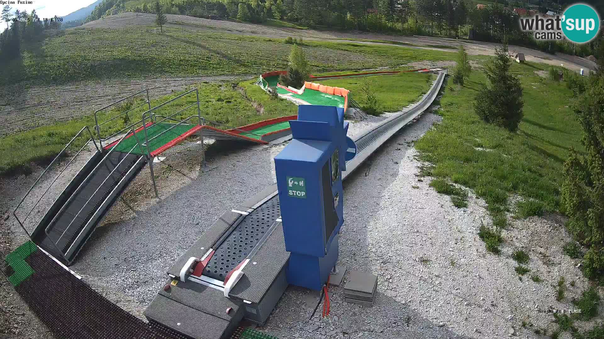 Live webcam Pista da slittino Fužine – Croazia