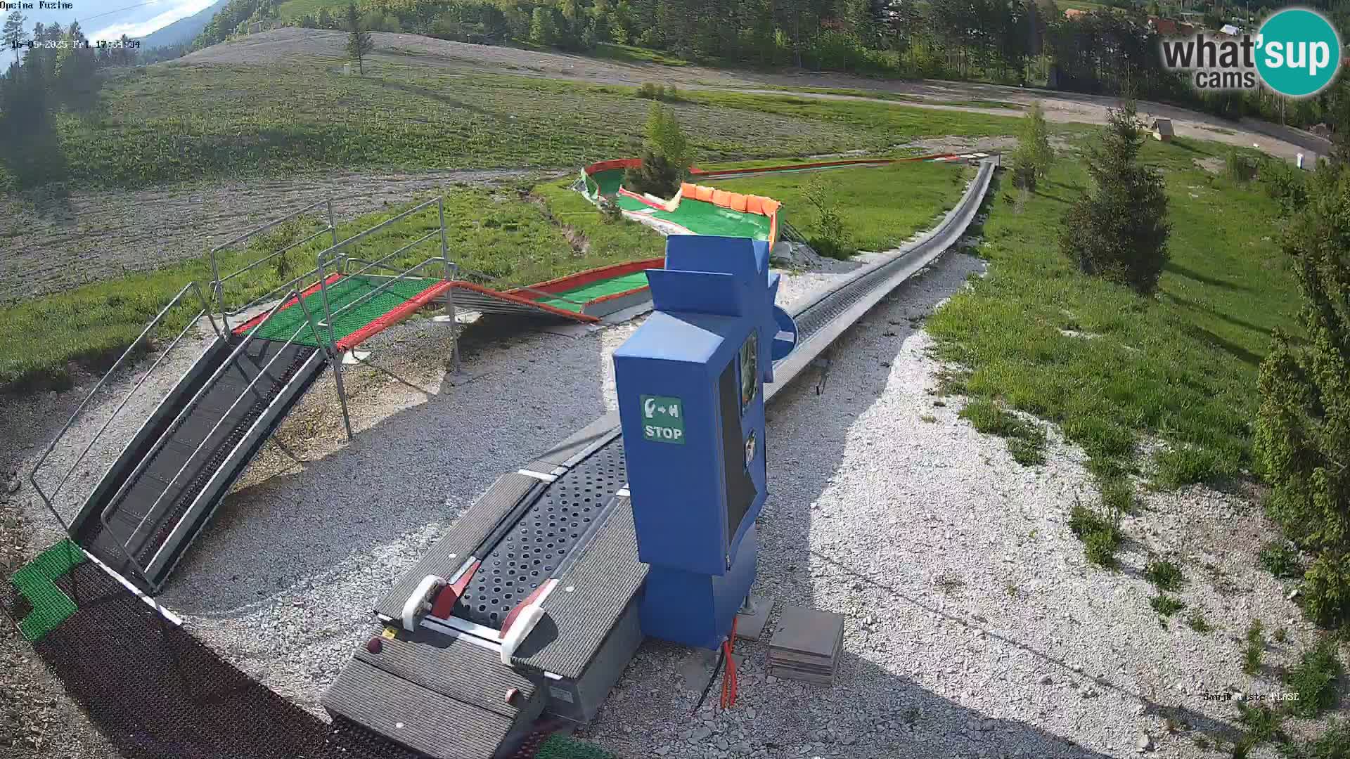 Live webcam Pista da slittino Fužine – Croazia