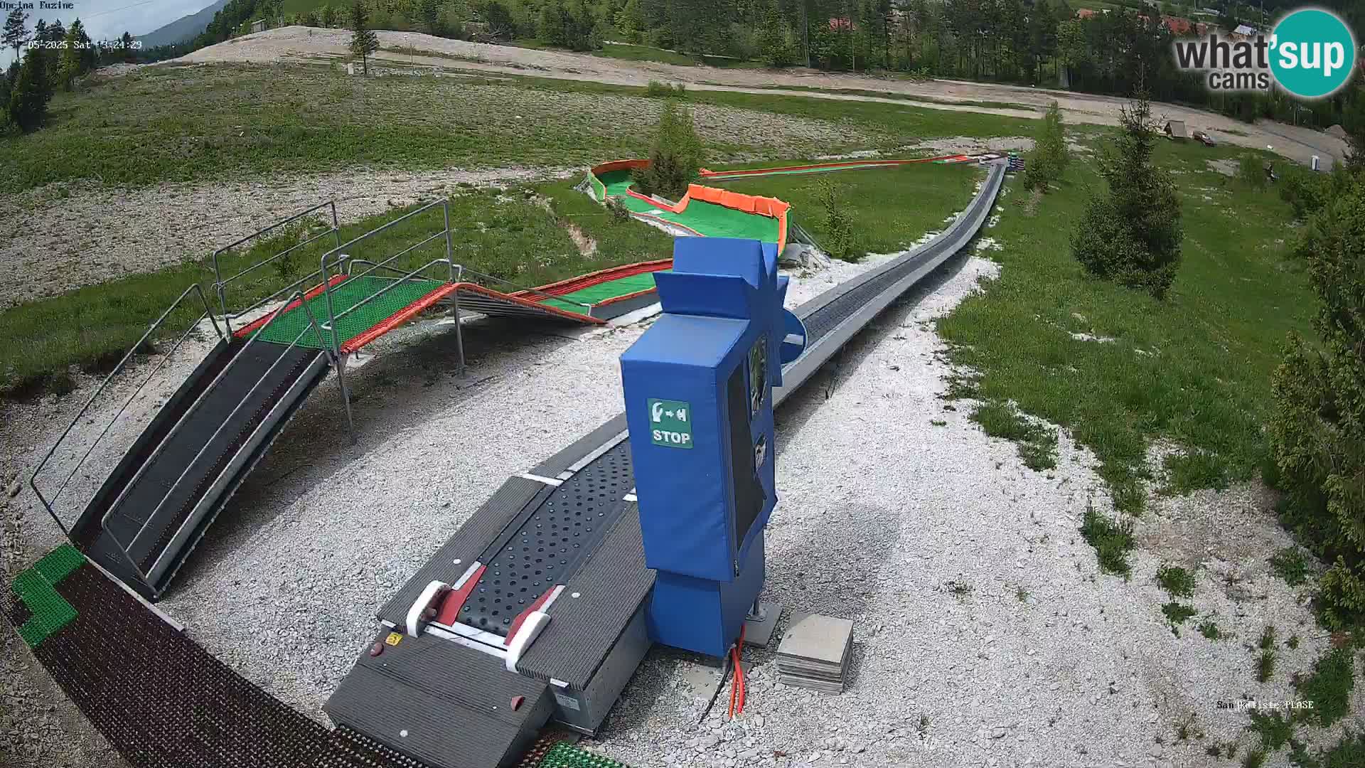 Live webcam Pista da slittino Fužine – Croazia