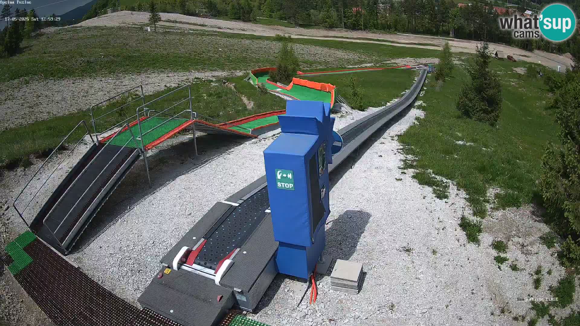 Live webcam Pista da slittino Fužine – Croazia