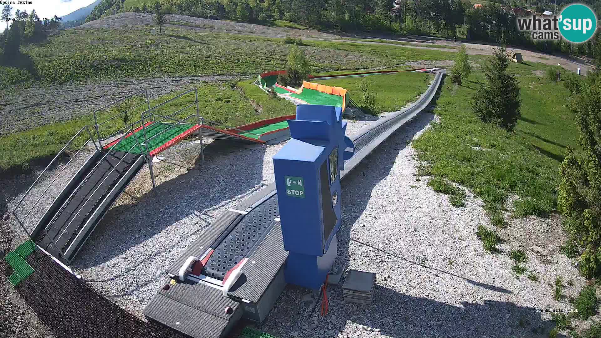 Live webcam Fužine toboggan run – Croatia