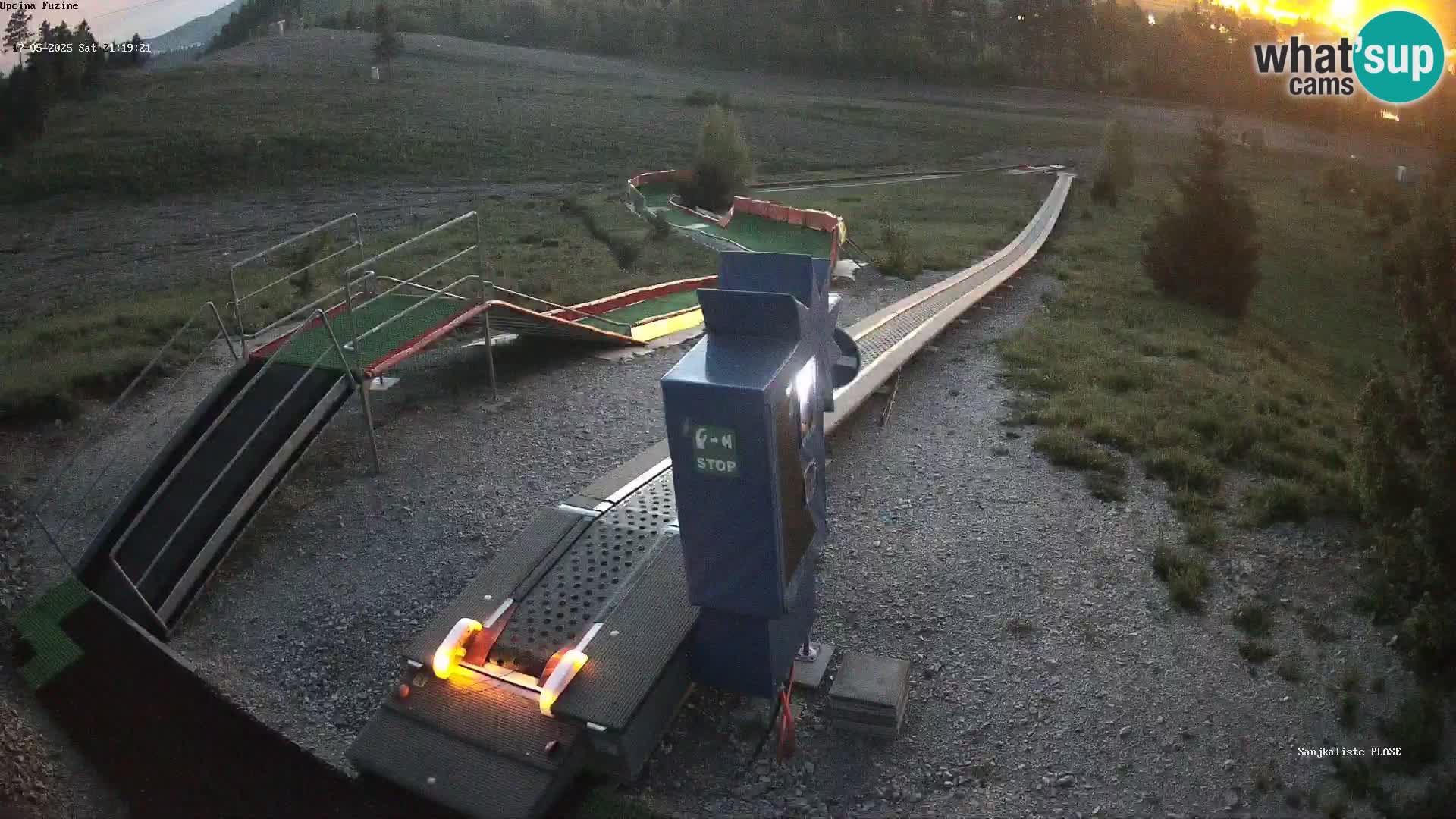Webcam en direct Piste de luge de Fužine – Croatie