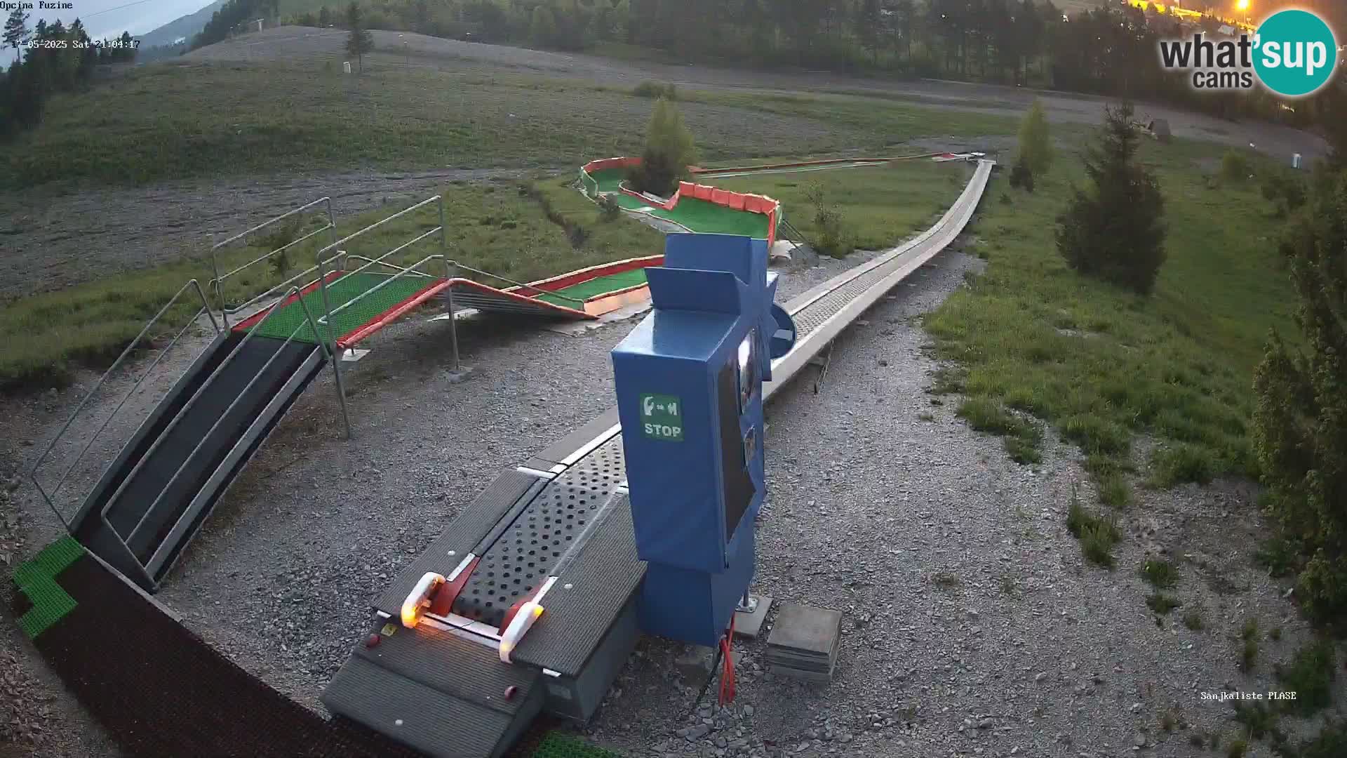 Live webcam Fužine toboggan run – Croatia