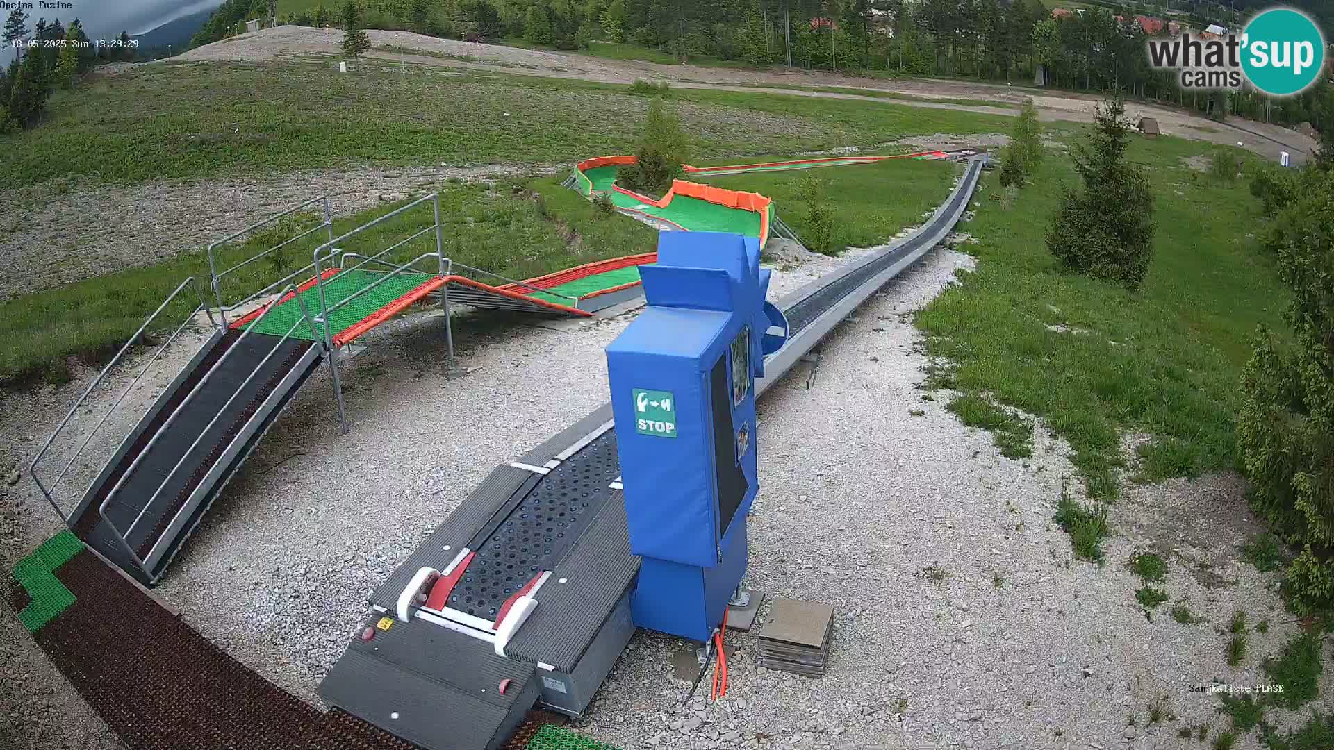 Live webcam Fužine toboggan run – Croatia