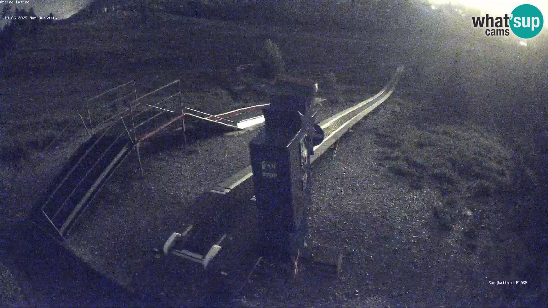 Live webcam Pista da slittino Fužine – Croazia