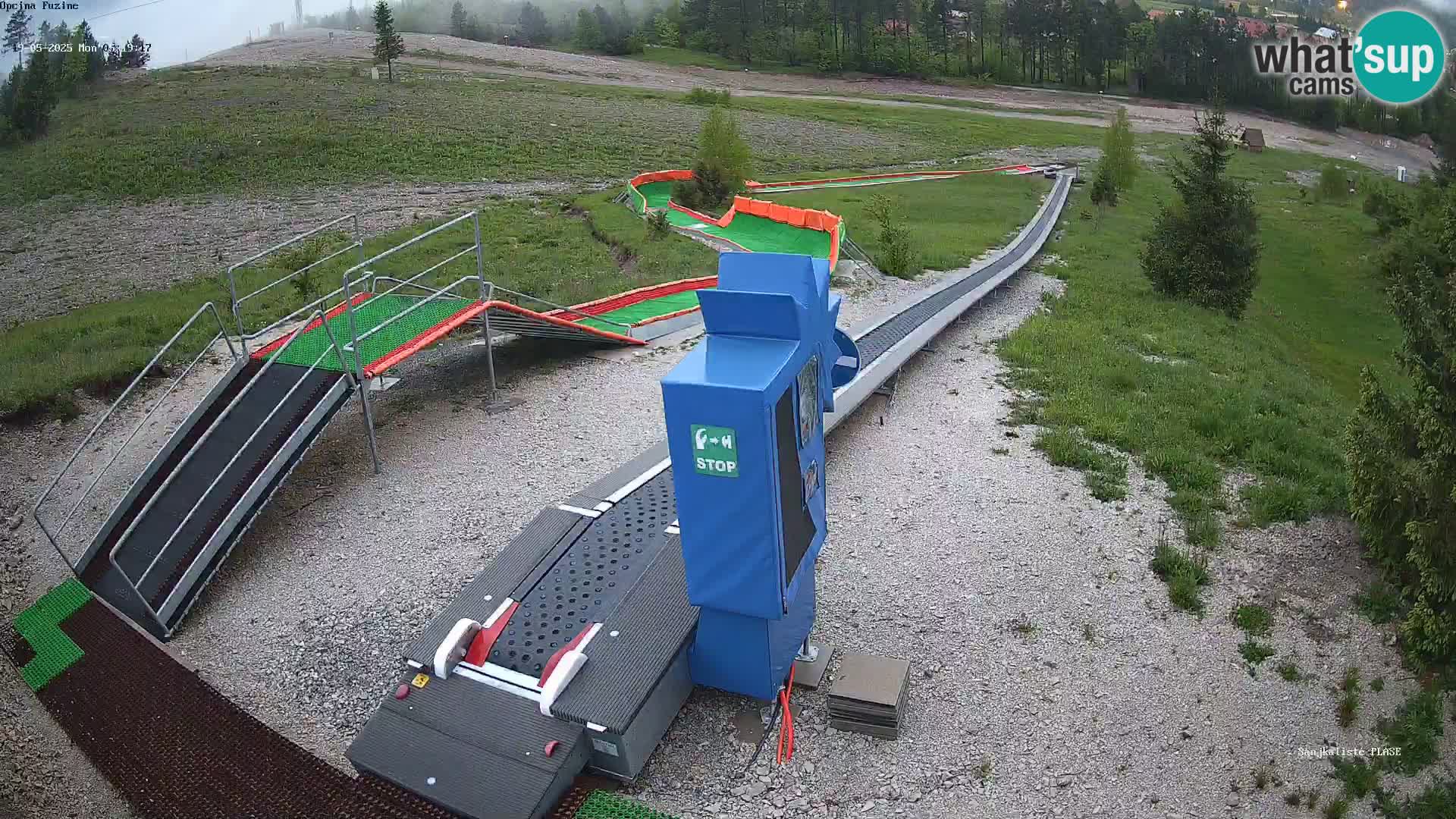 Webcam en direct Piste de luge de Fužine – Croatie