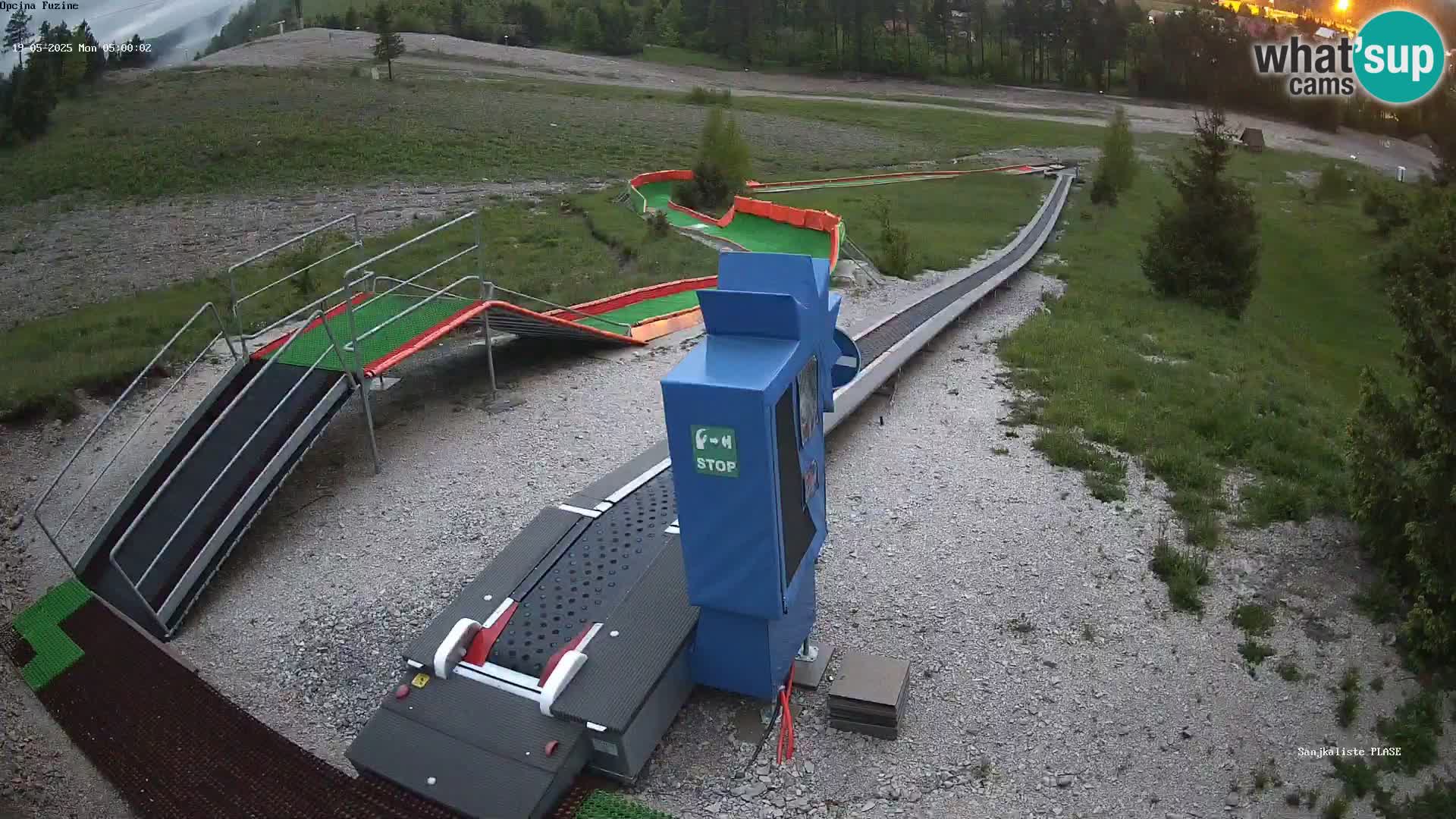Live webcam Pista da slittino Fužine – Croazia