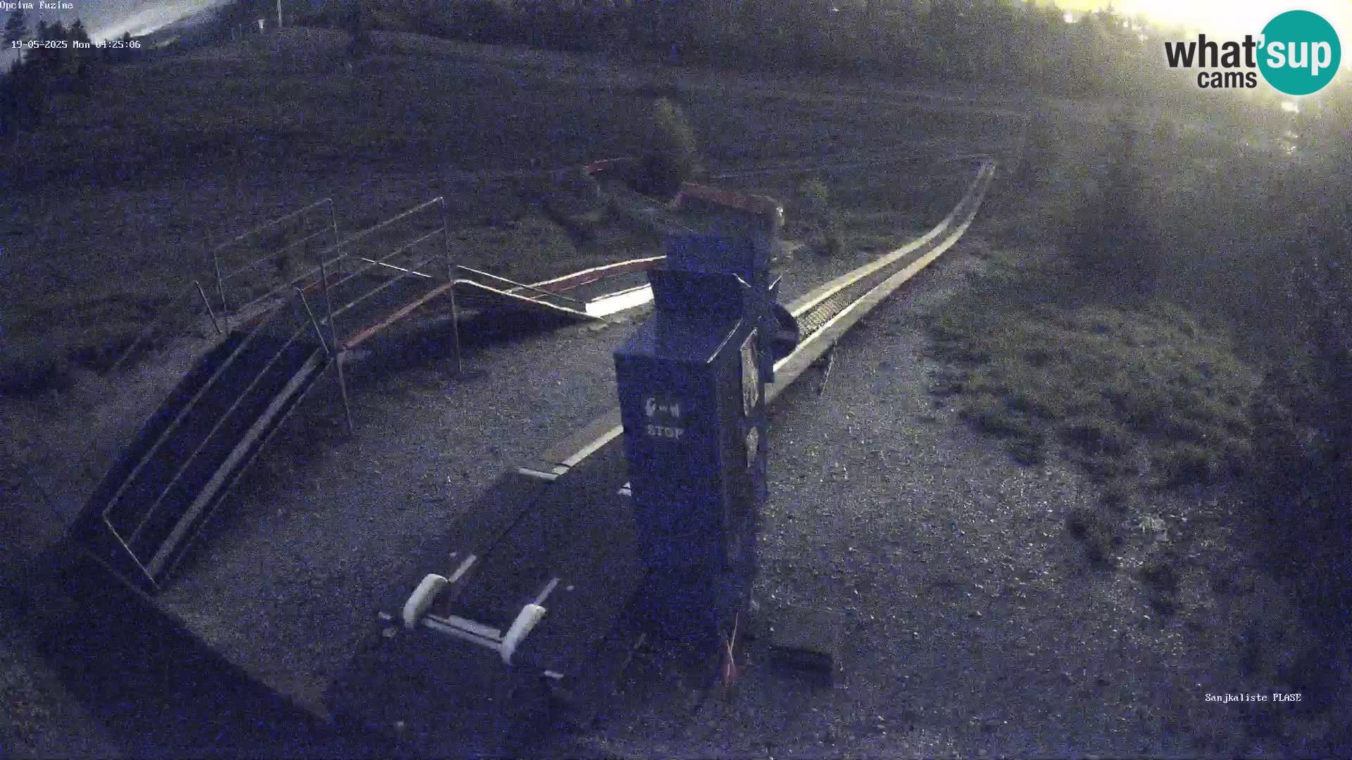 Live webcam Fužine toboggan run – Croatia