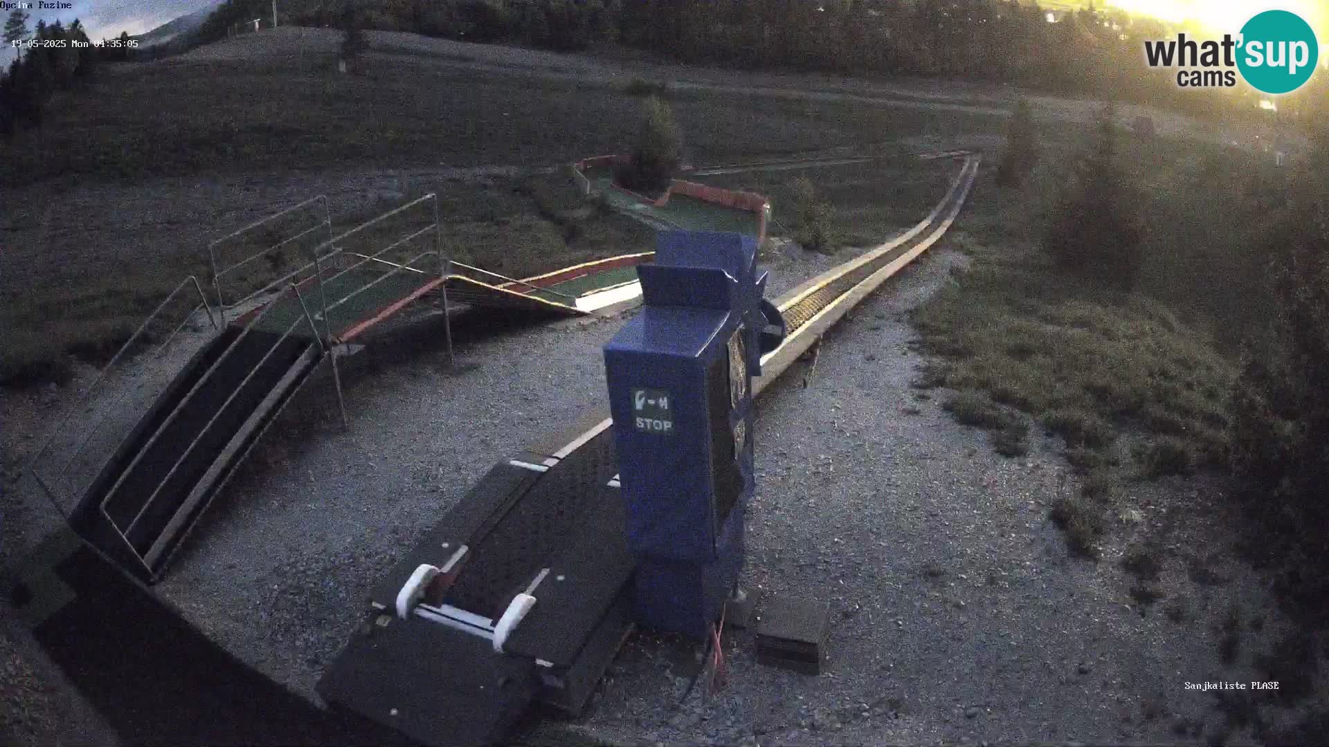 Live webcam Fužine toboggan run – Croatia