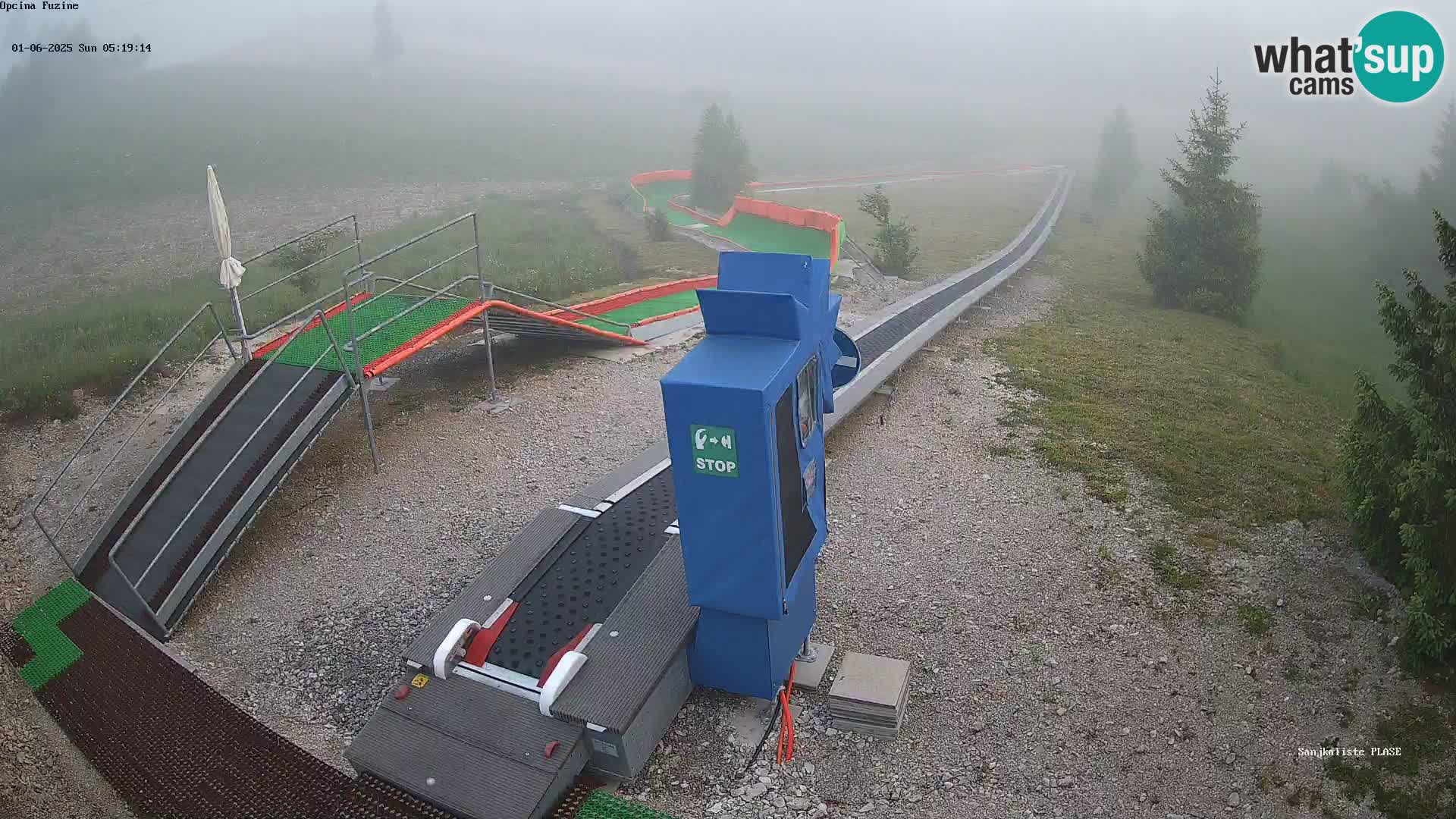 Live webcam Fužine toboggan run – Croatia