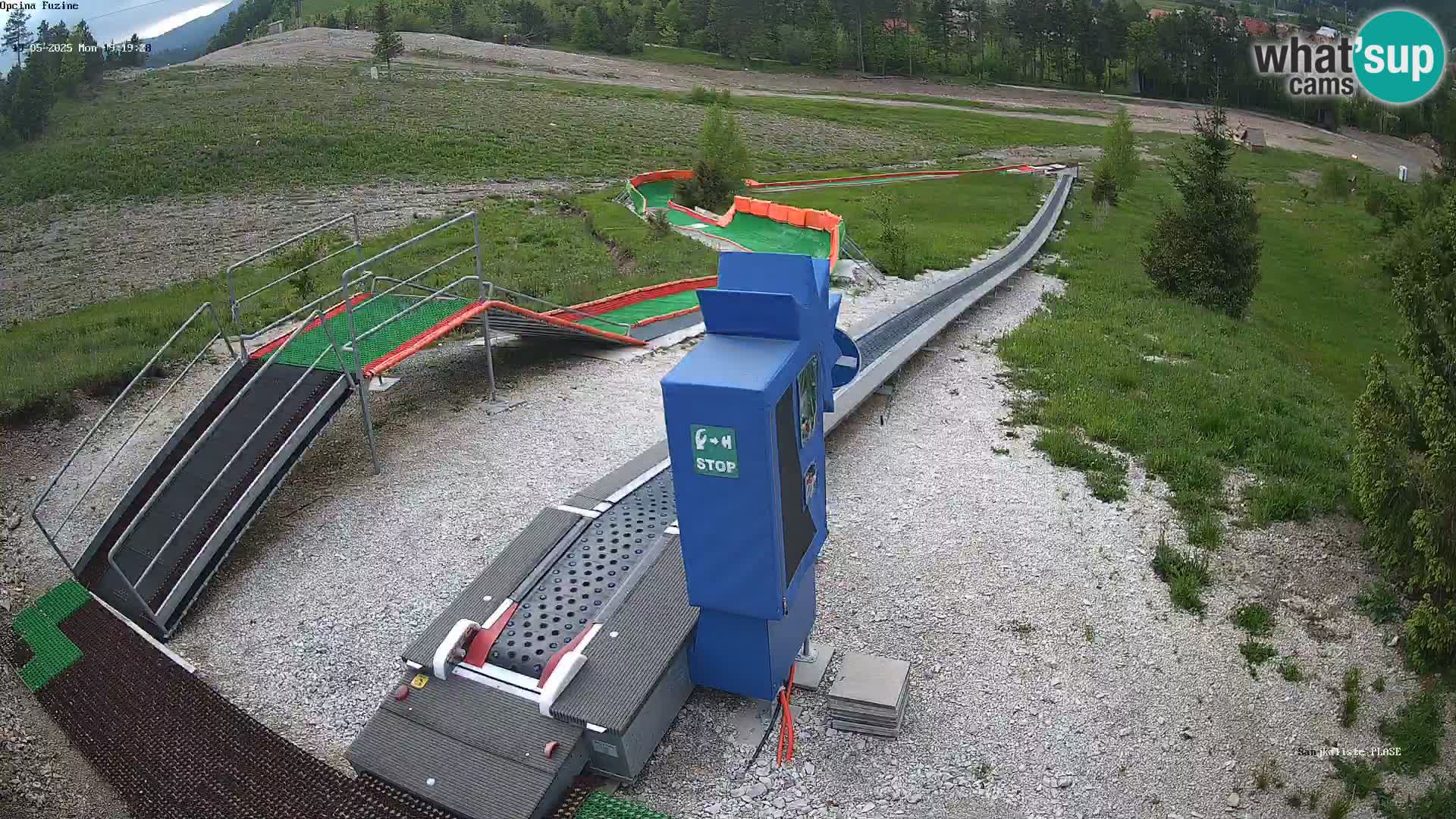 Live webcam Pista da slittino Fužine – Croazia