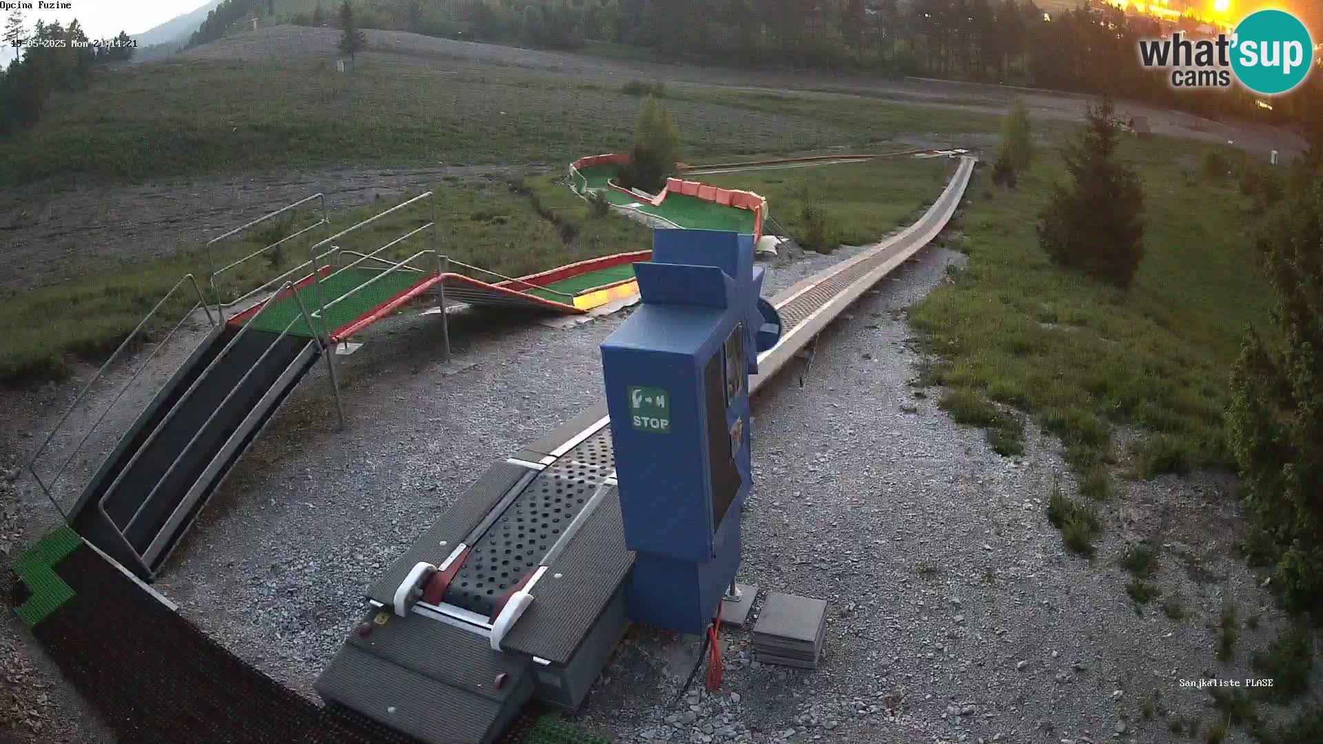 Live webcam Fužine toboggan run – Croatia