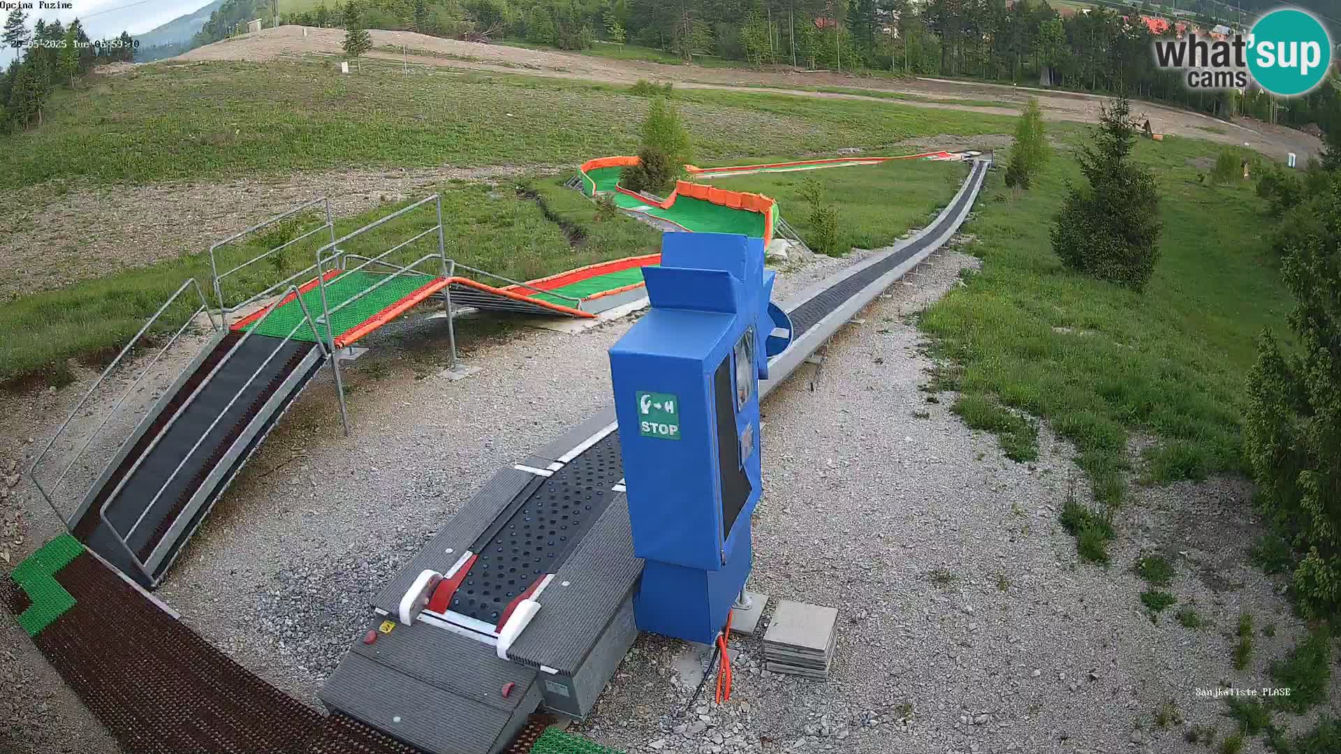 Live webcam Fužine toboggan run – Croatia