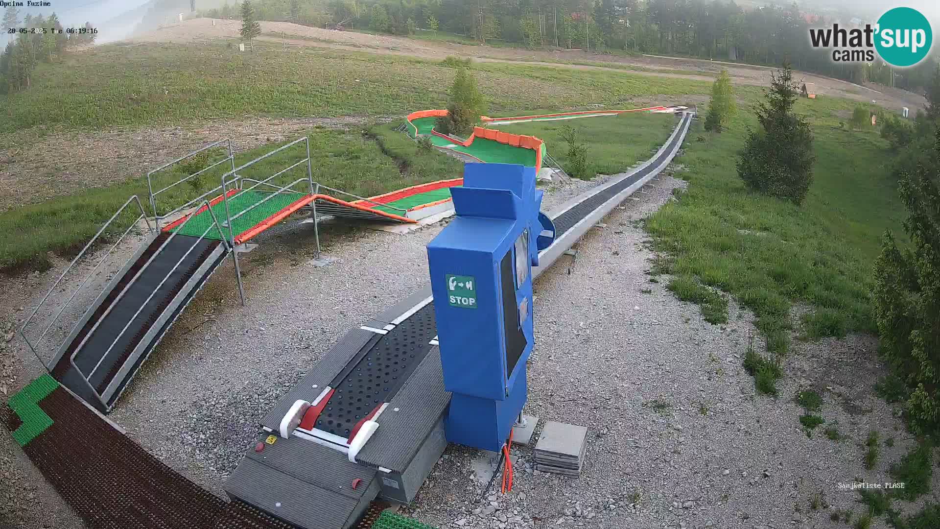 Webcam en direct Piste de luge de Fužine – Croatie