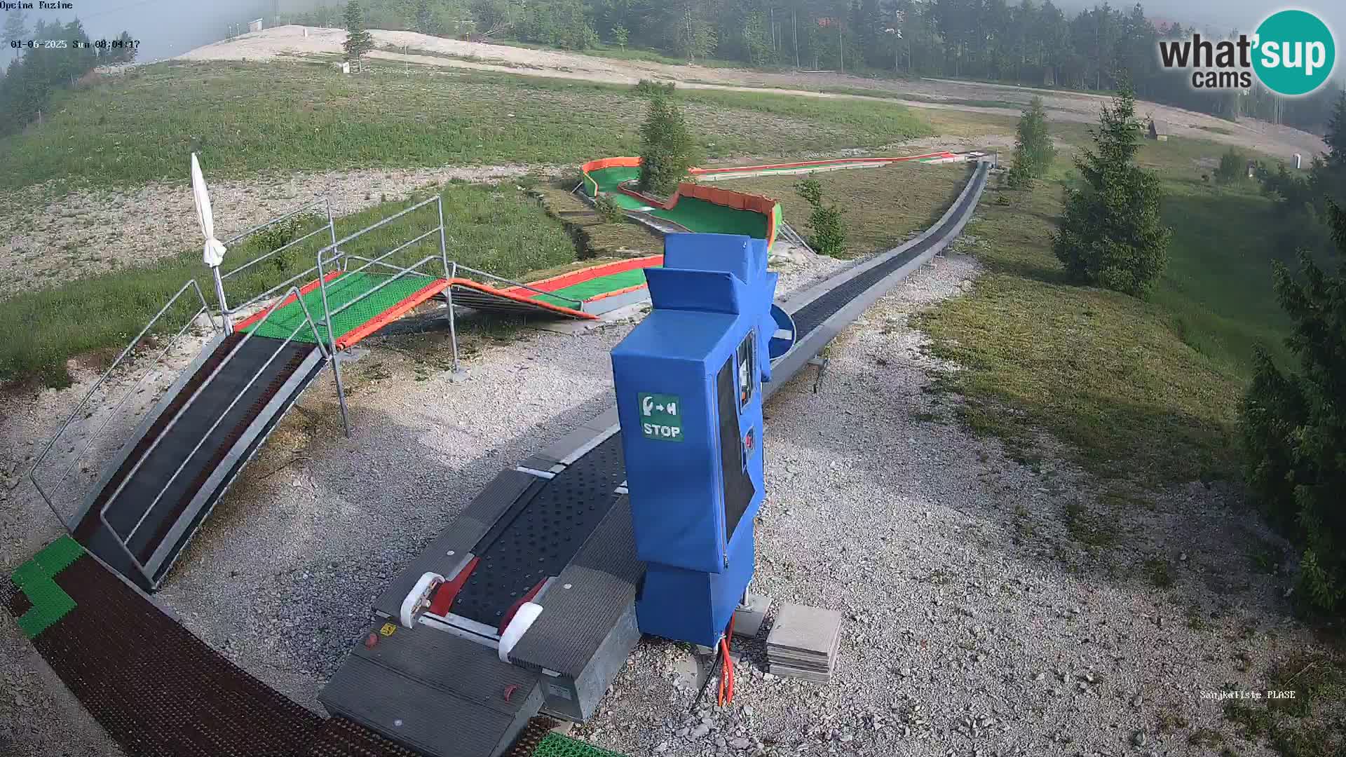 Live webcam Fužine toboggan run – Croatia