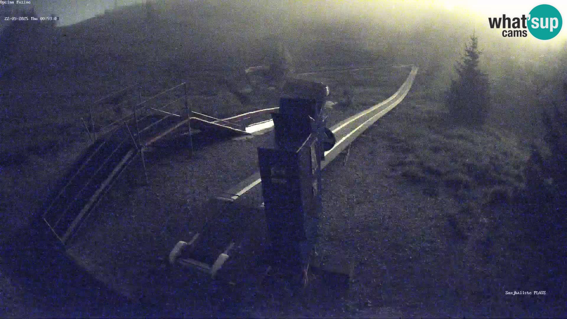 Live webcam Fužine toboggan run – Croatia