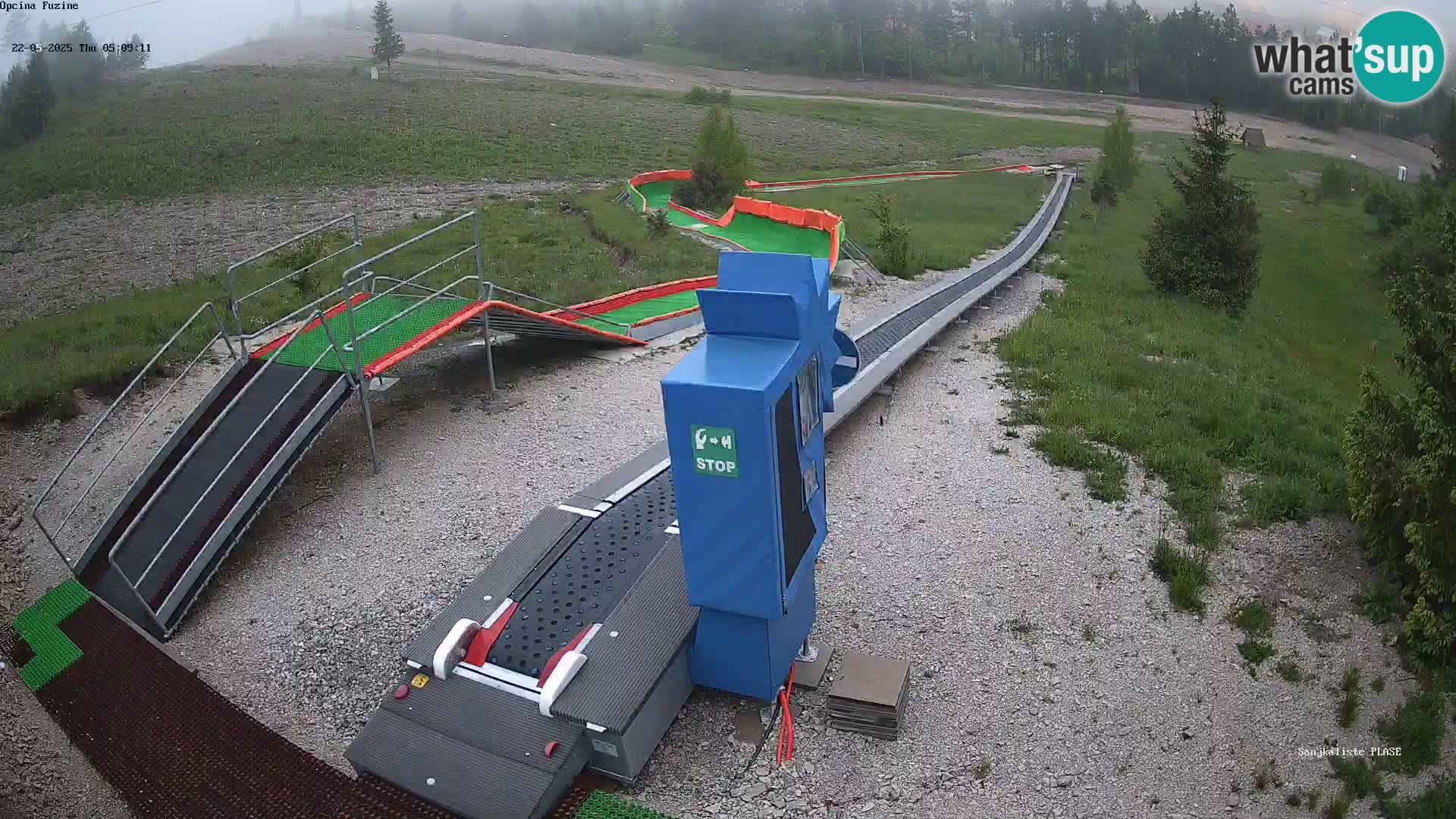 Live webcam Fužine toboggan run – Croatia