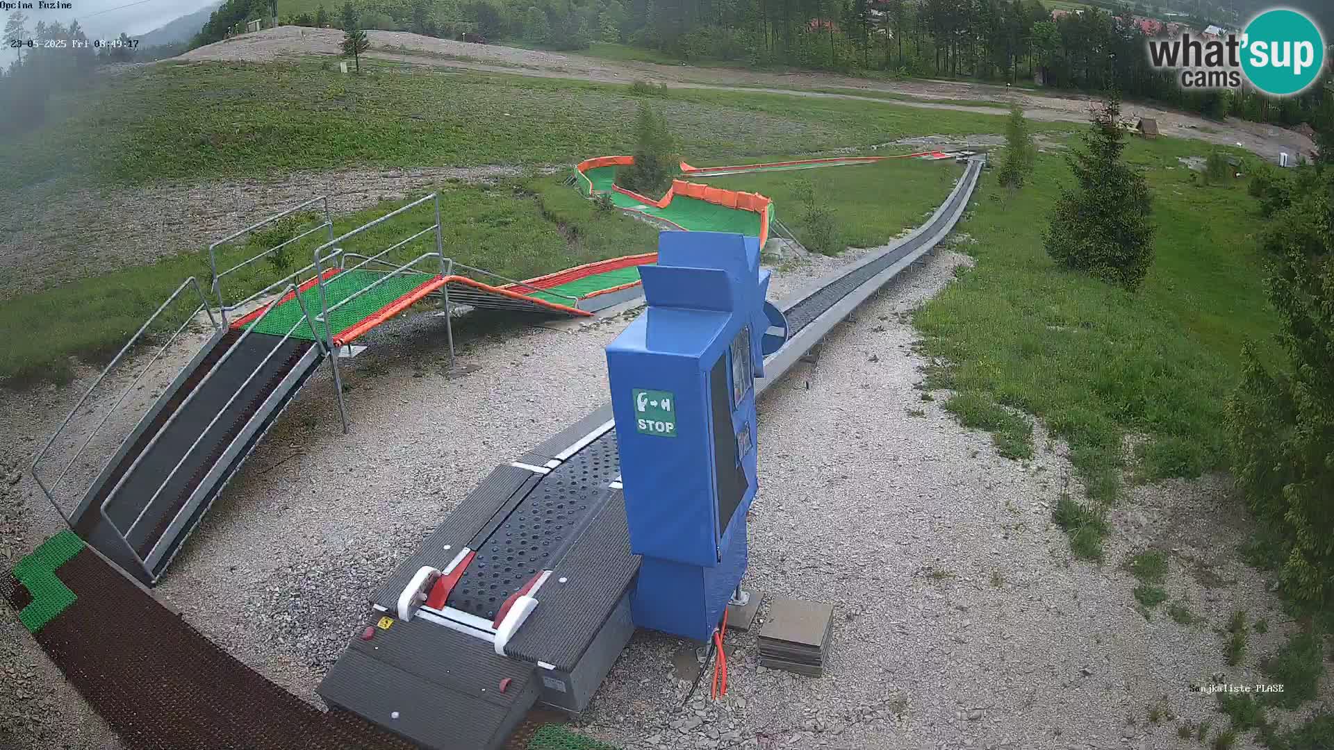 Webcam en vivo Pista de trineo Fužine – Croacia