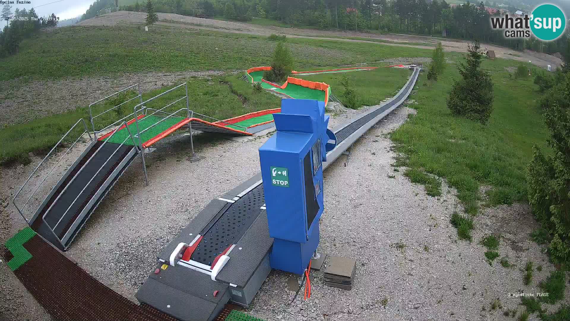 Live webcam Fužine toboggan run – Croatia