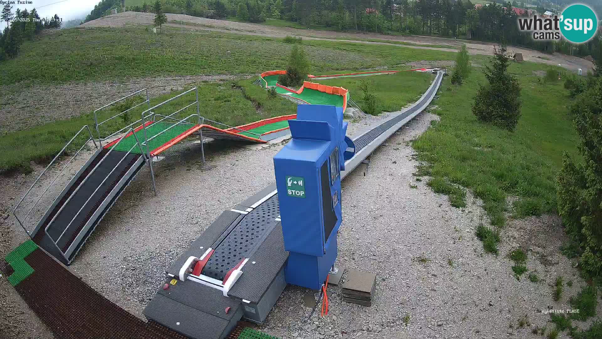 Live webcam Fužine toboggan run – Croatia