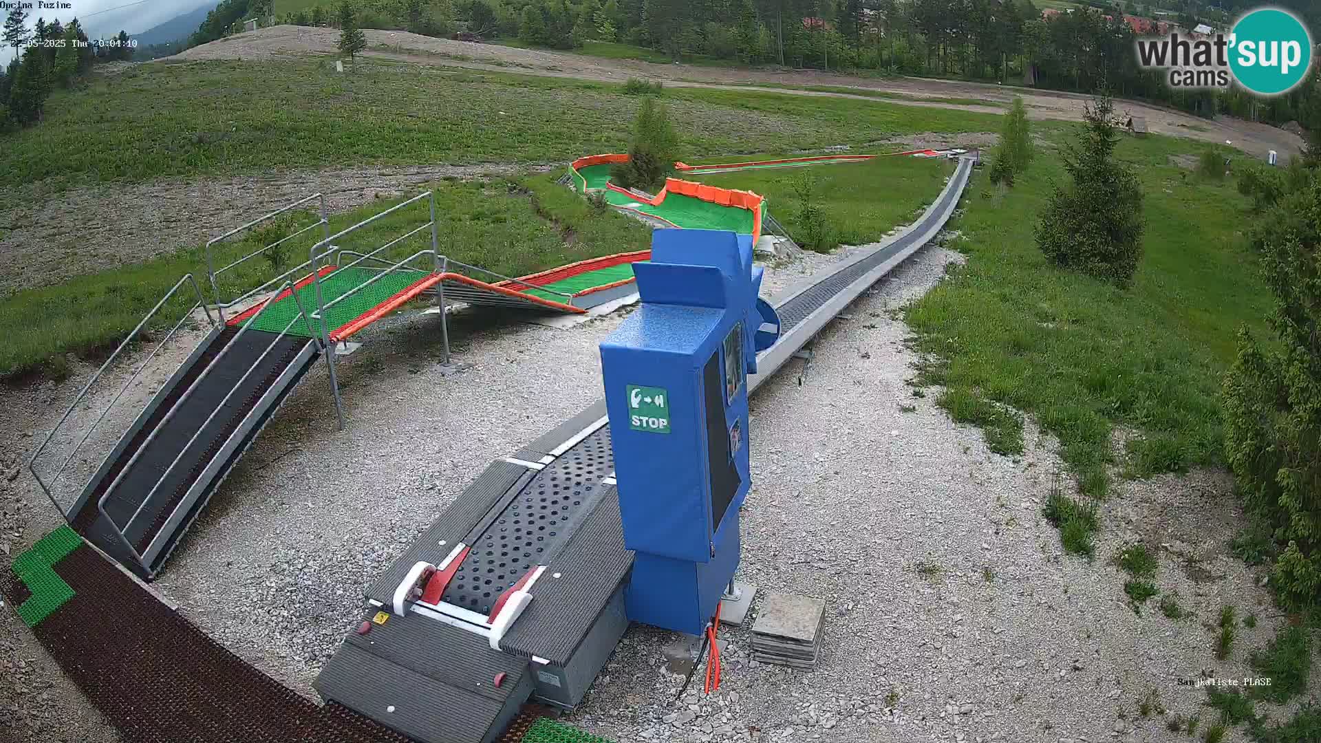 Live webcam Pista da slittino Fužine – Croazia