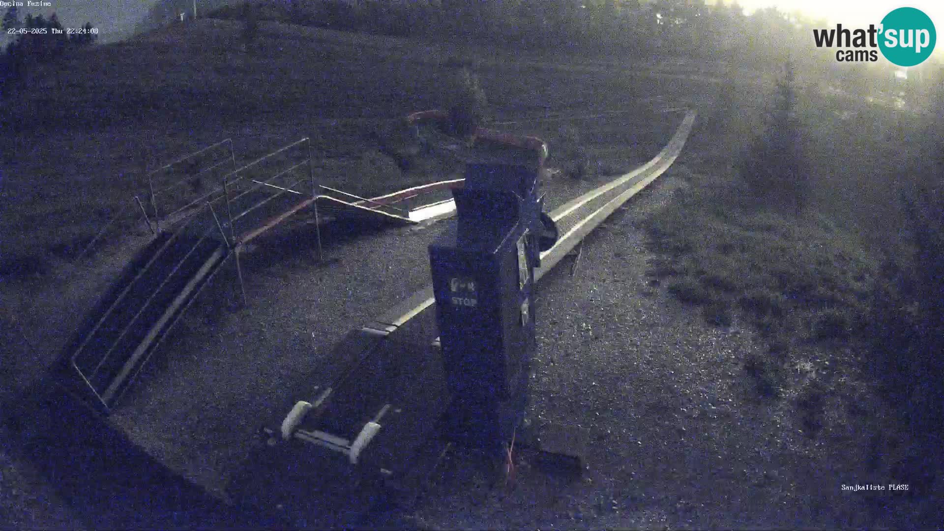 Webcam en vivo Pista de trineo Fužine – Croacia