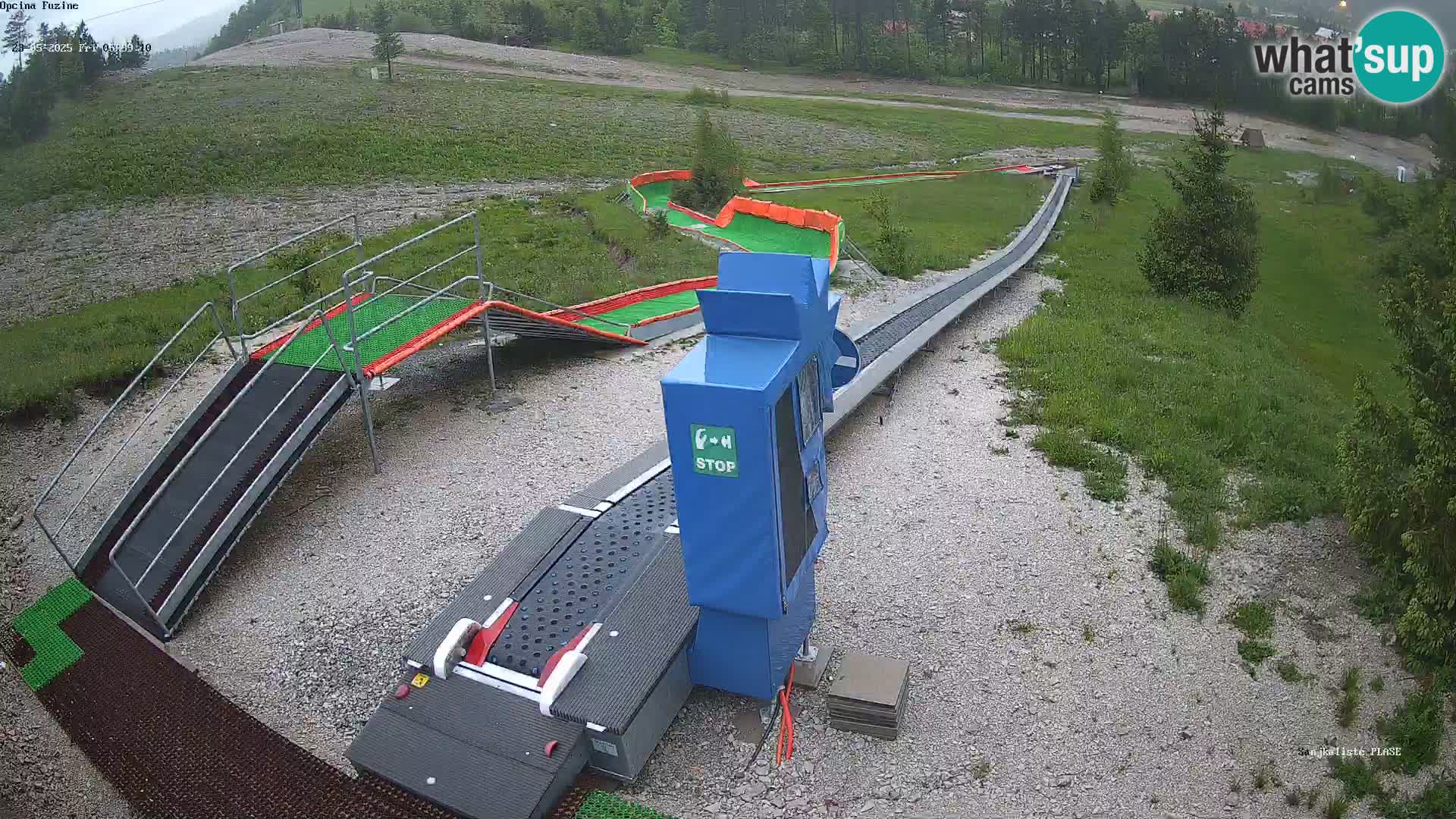 Live webcam Fužine toboggan run – Croatia