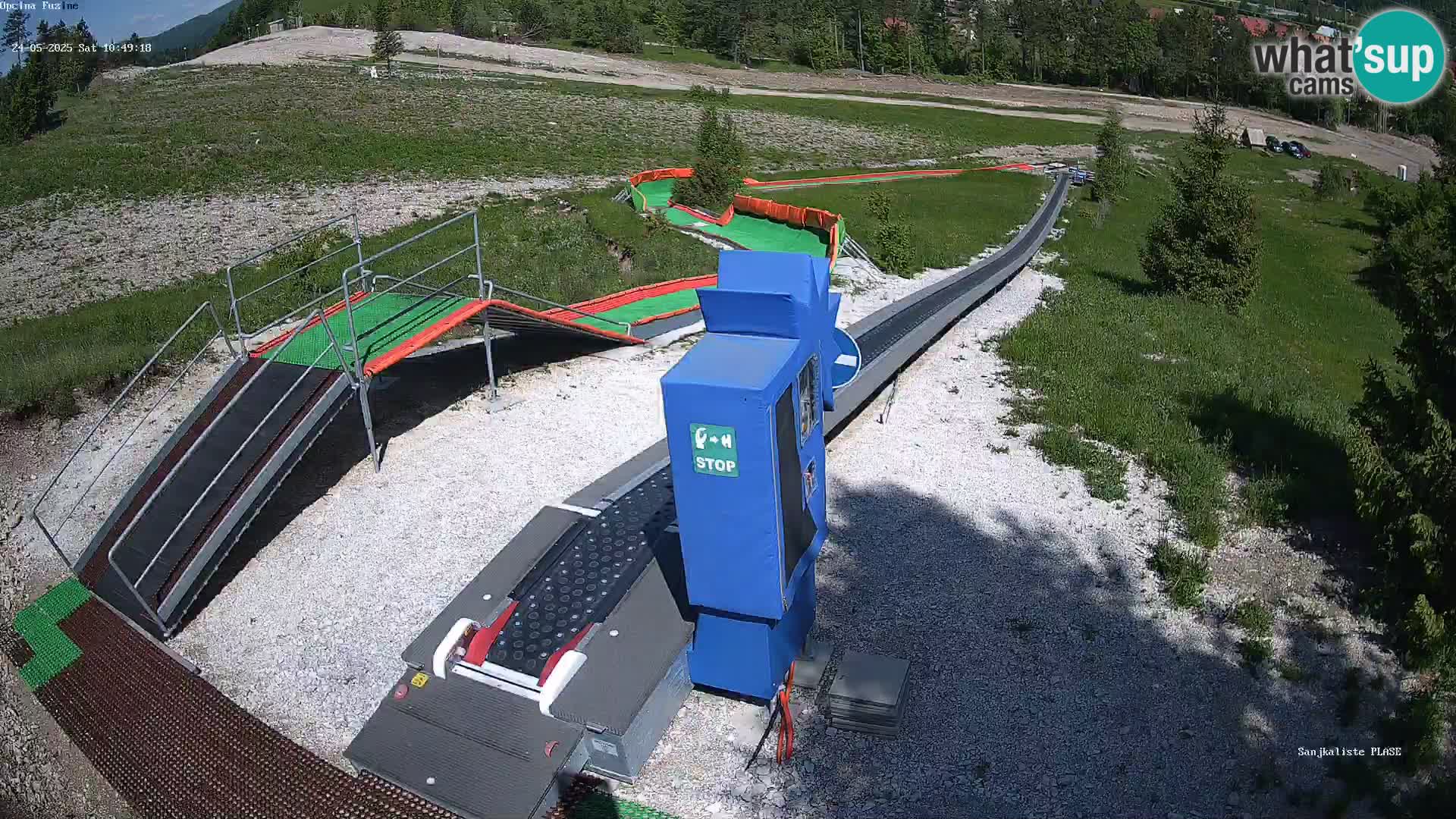 Live webcam Fužine toboggan run – Croatia